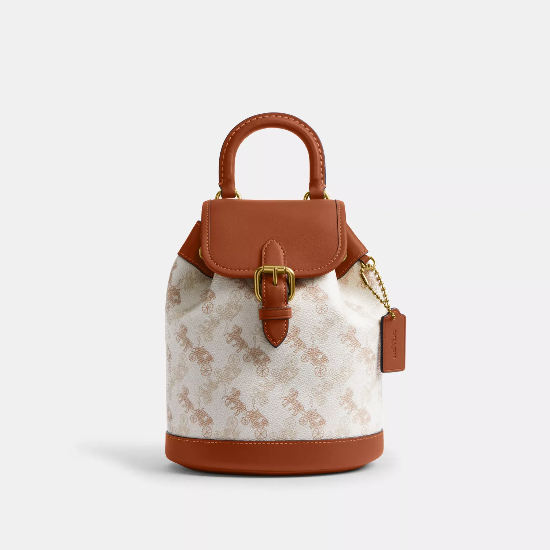 Harper Backpack With Horse And Carriage Print Chalk Burnished Amber Harper Backpack With Horse And Carriage Print Chalk Burnished Amber