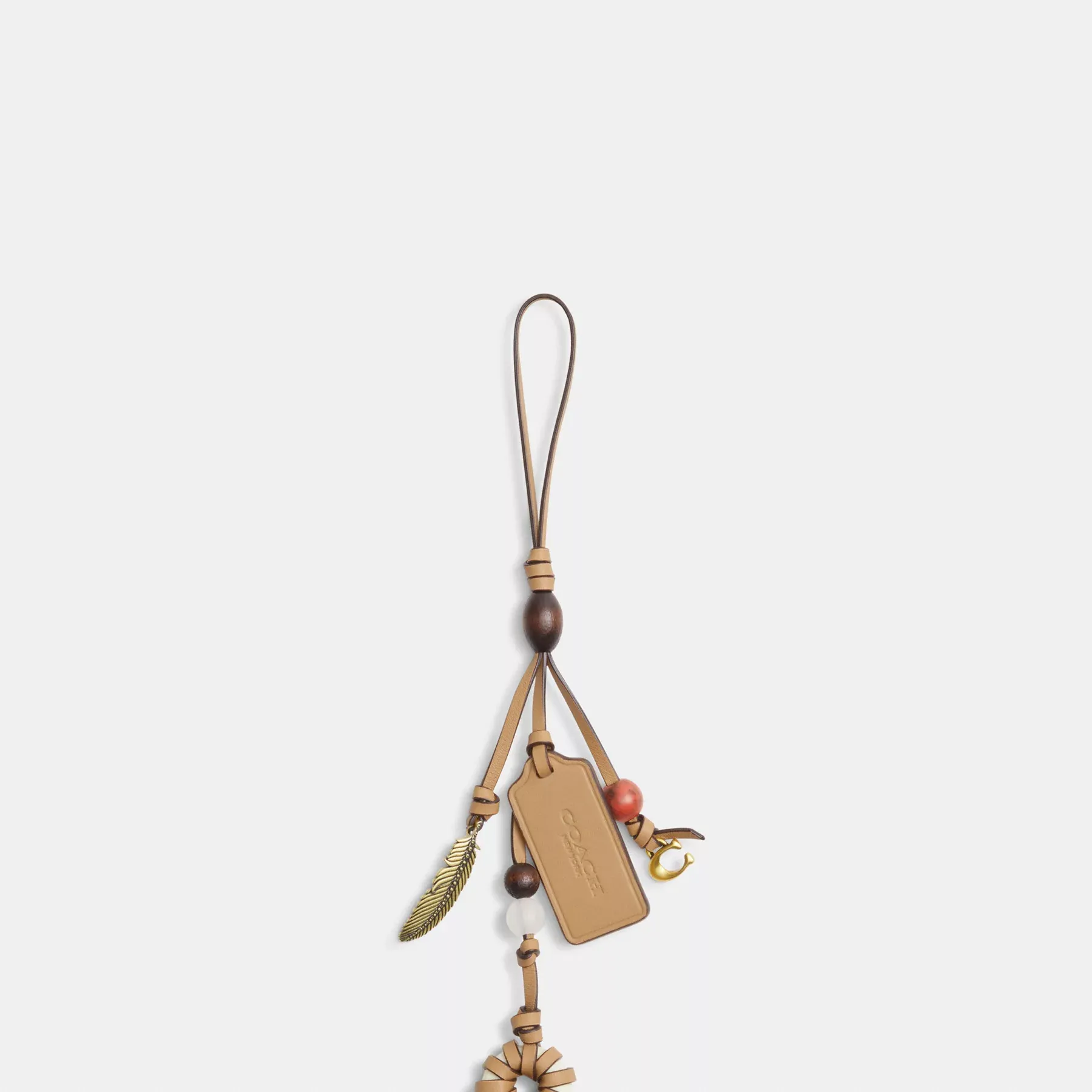 Heritage Bag Charm Tan