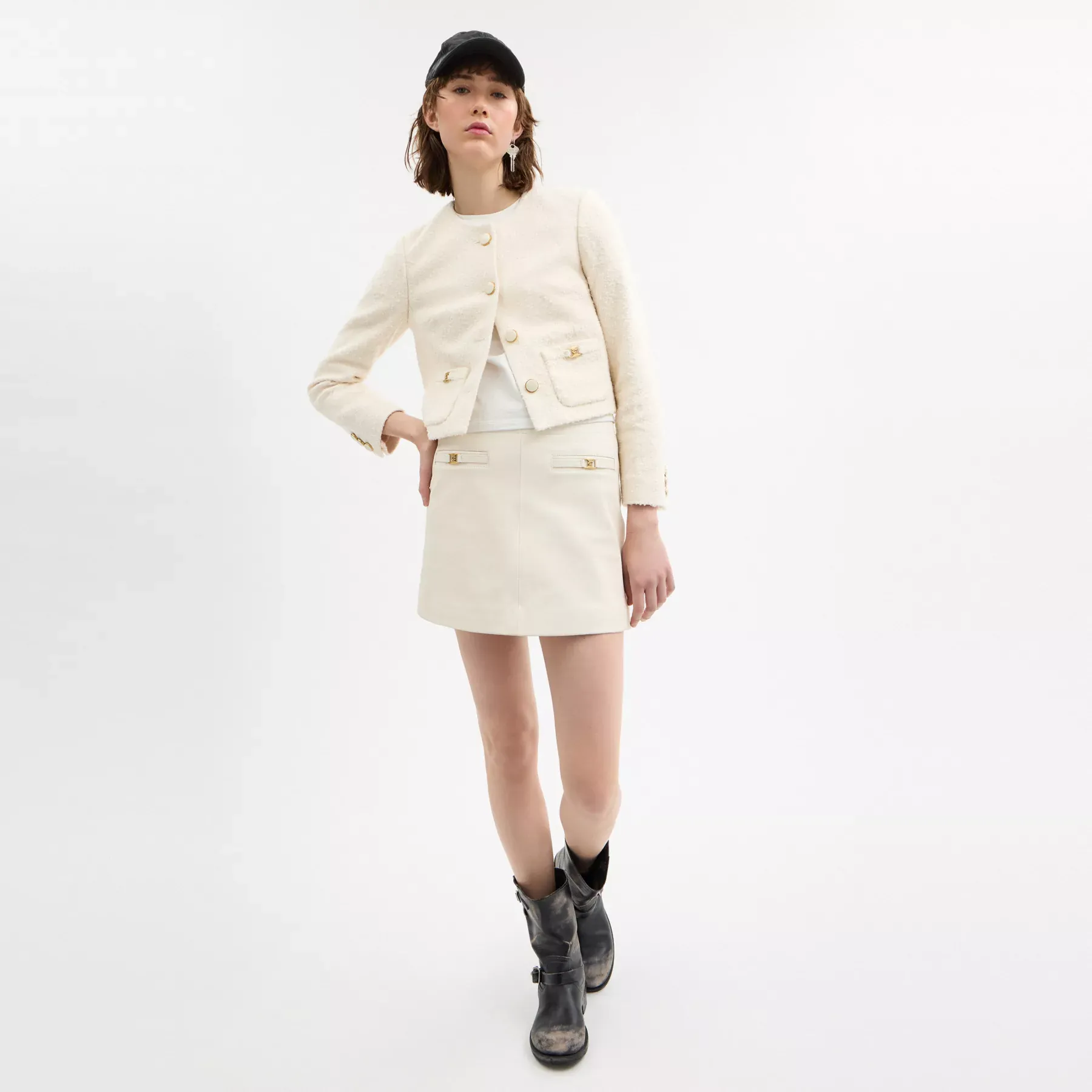 Heritage C Boucle Jacket Cream