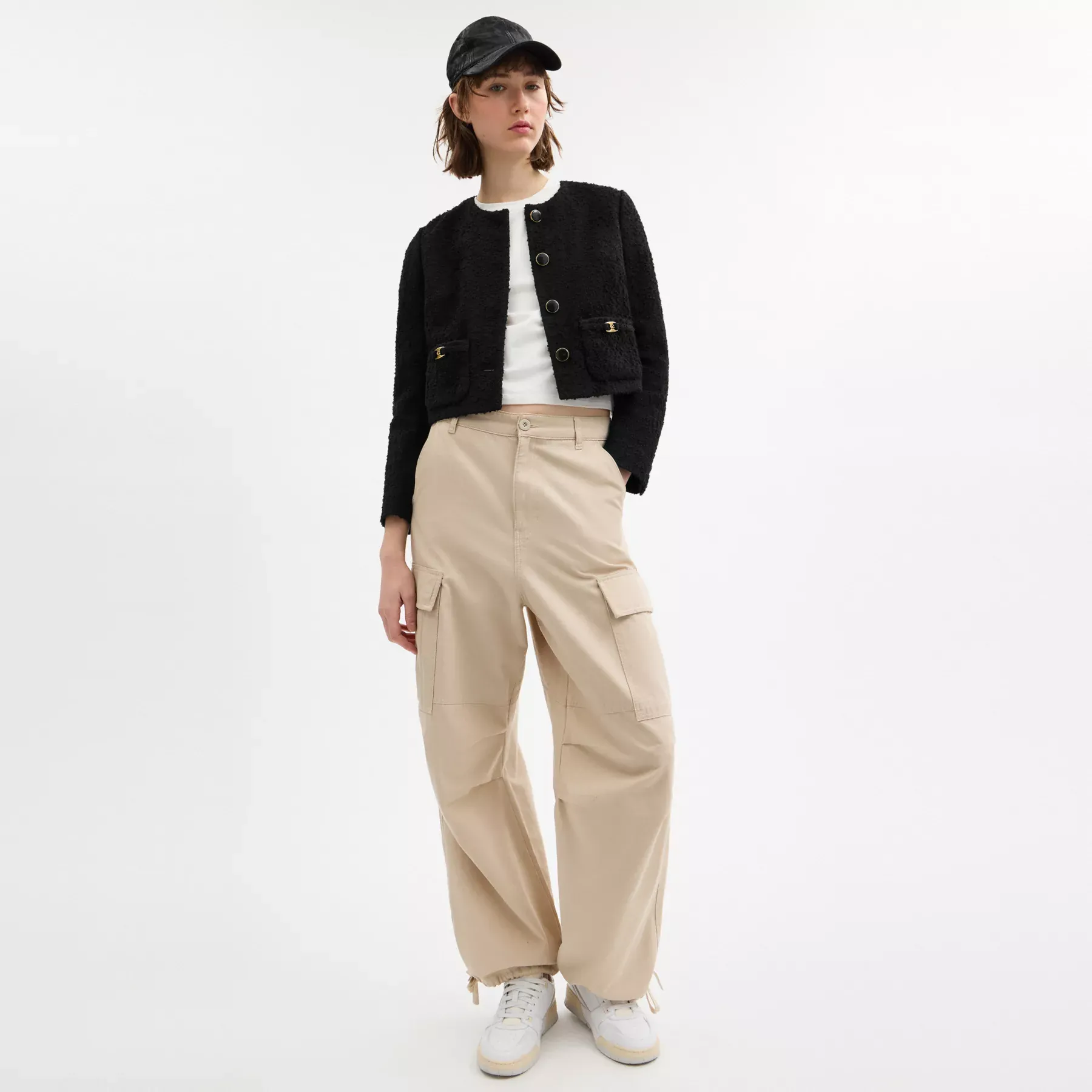 Heritage C Boucle Jacket Black