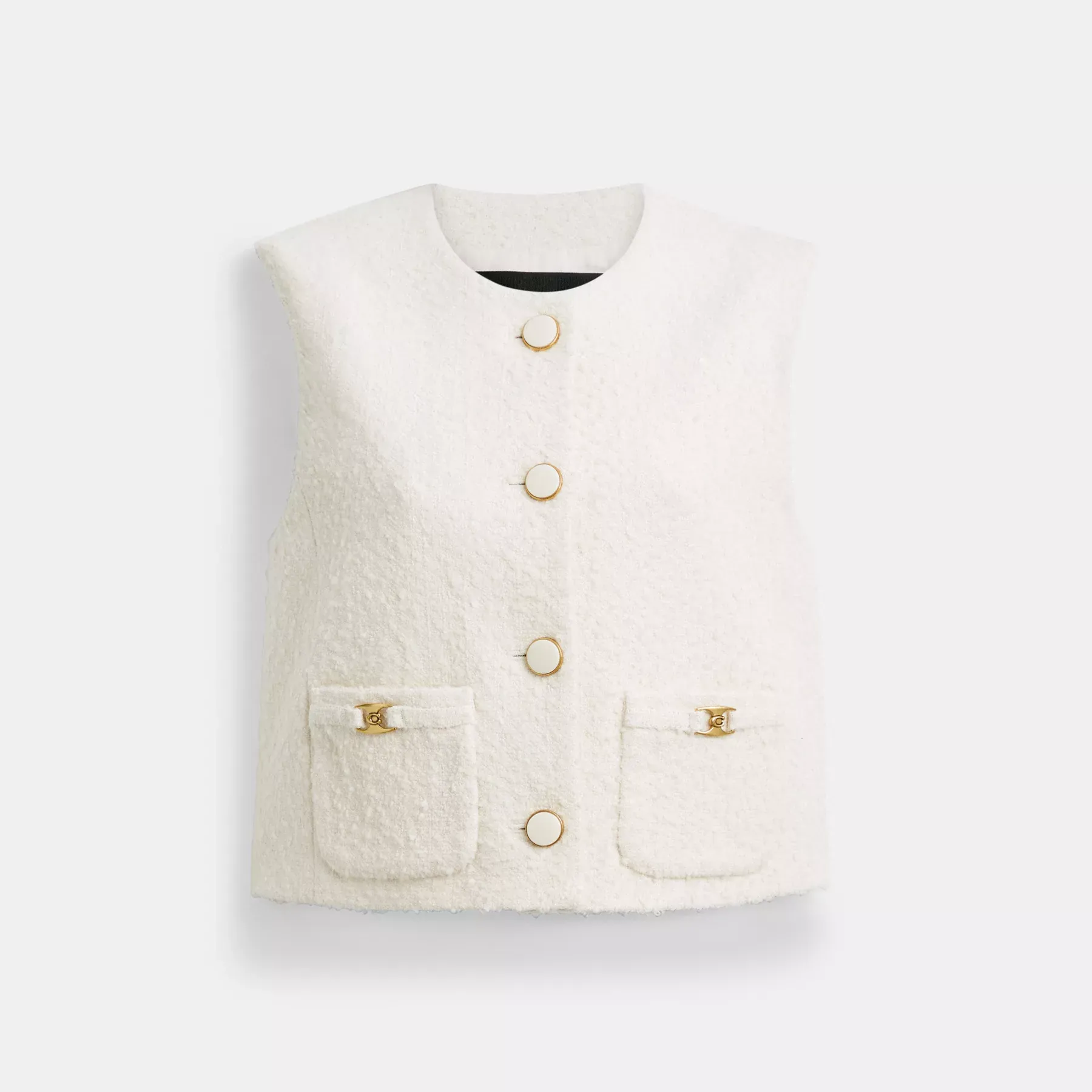Heritage C Boucle Vest Cream