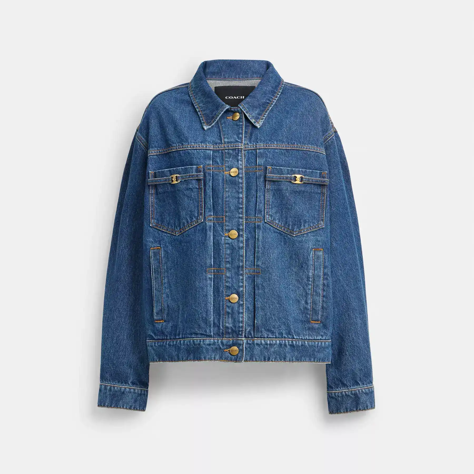 Heritage C Denim Trucker Jacket Dark Blue