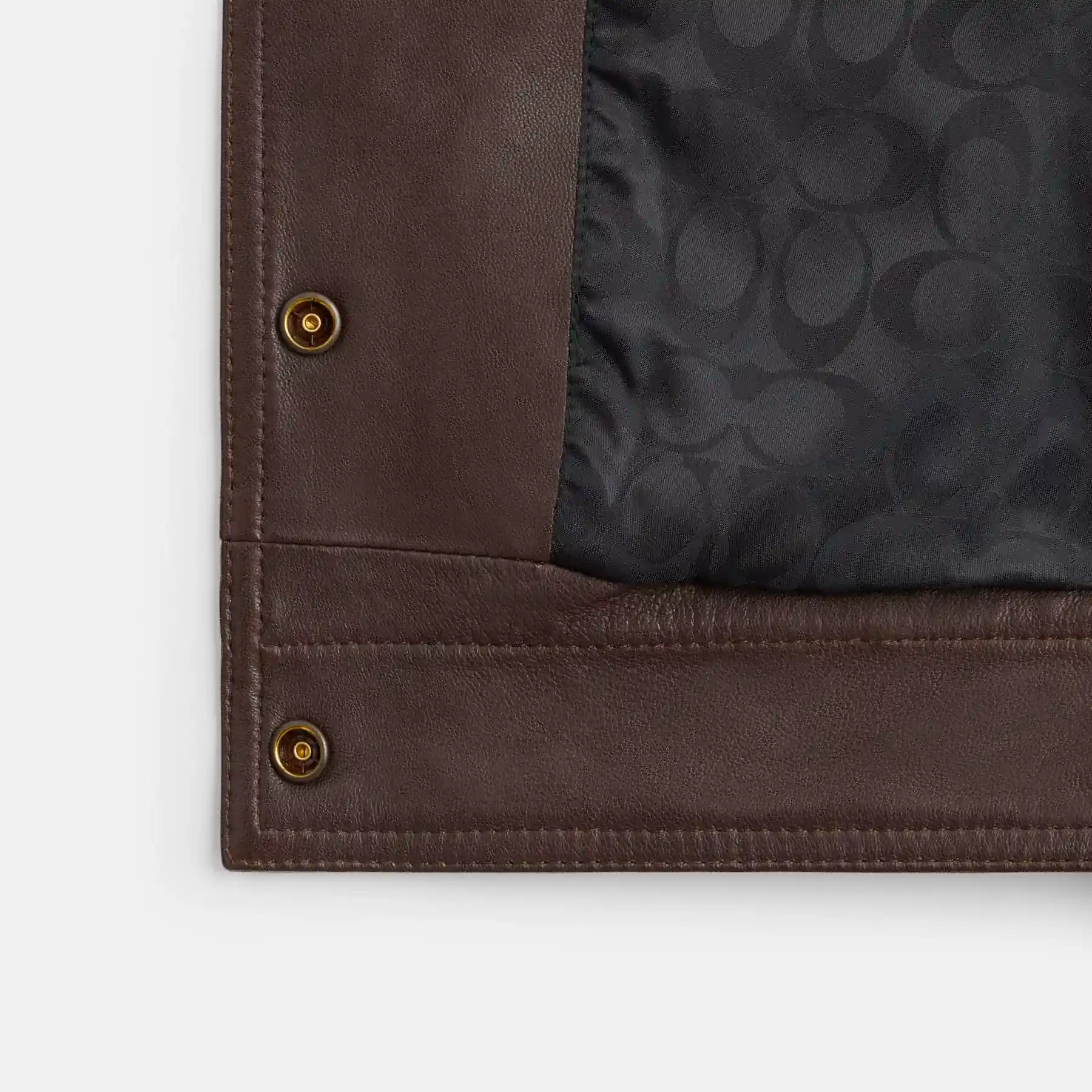 Heritage C Snap Front Shrunken Jacket Brown Heritage C Snap Front Shrunken Jacket Brown