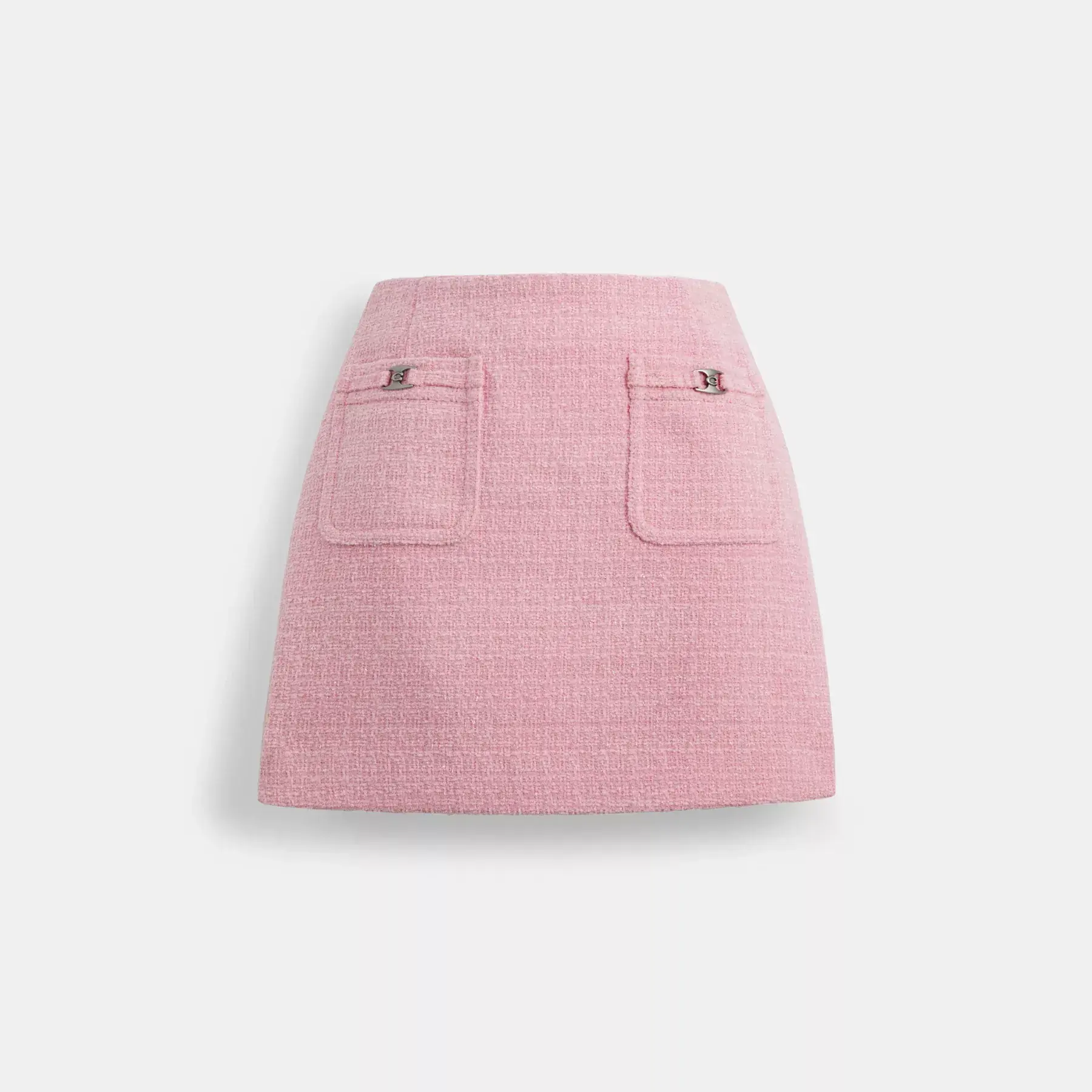 Heritage C Tweed Skirt Pink