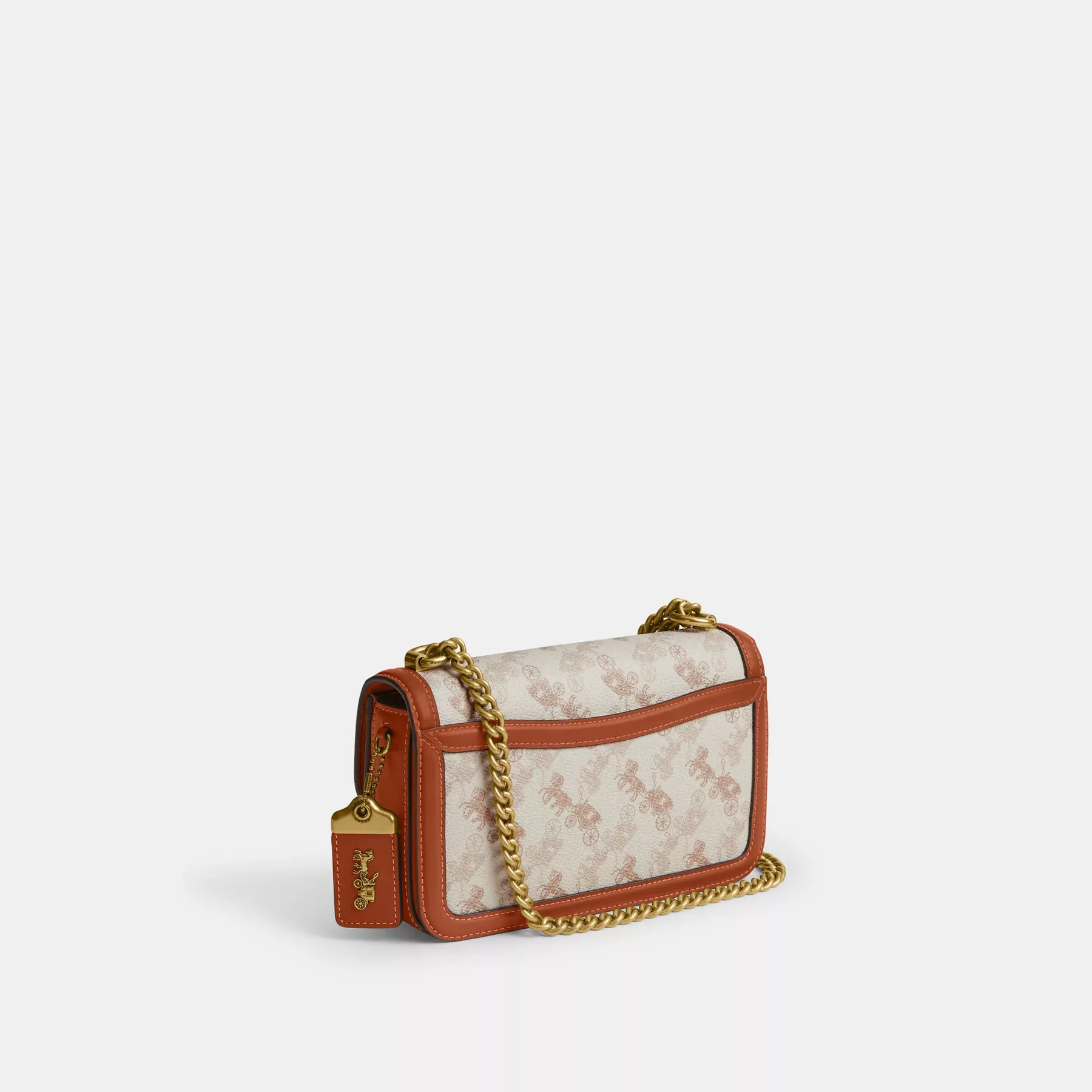 Hero Shoulder Bag With Horse And Carriage Print Chalk Burnished Amber Hero Shoulder Bag With Horse And Carriage Print Chalk Burnished Amber