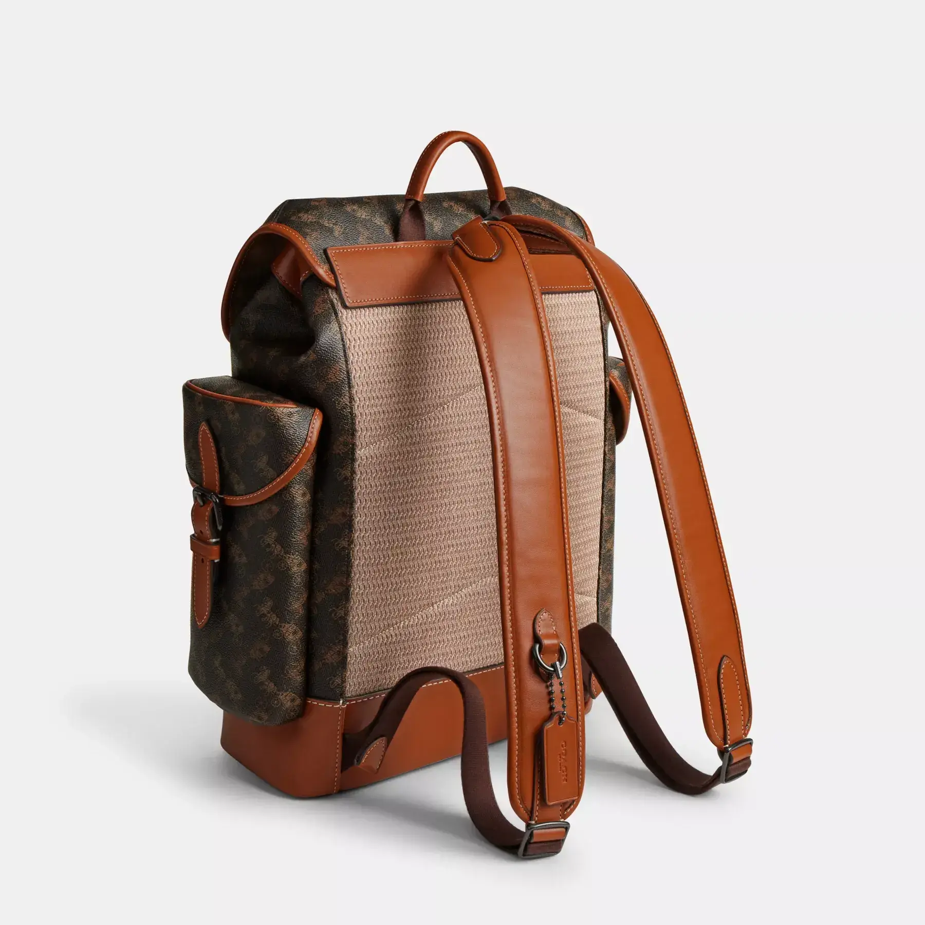 Hitch Backpack With Horse And Carriage Print Truffle