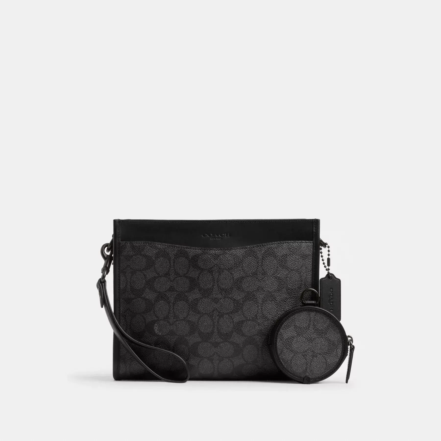 Hitch Convertible Crossbody In Signature Canvas Charcoal