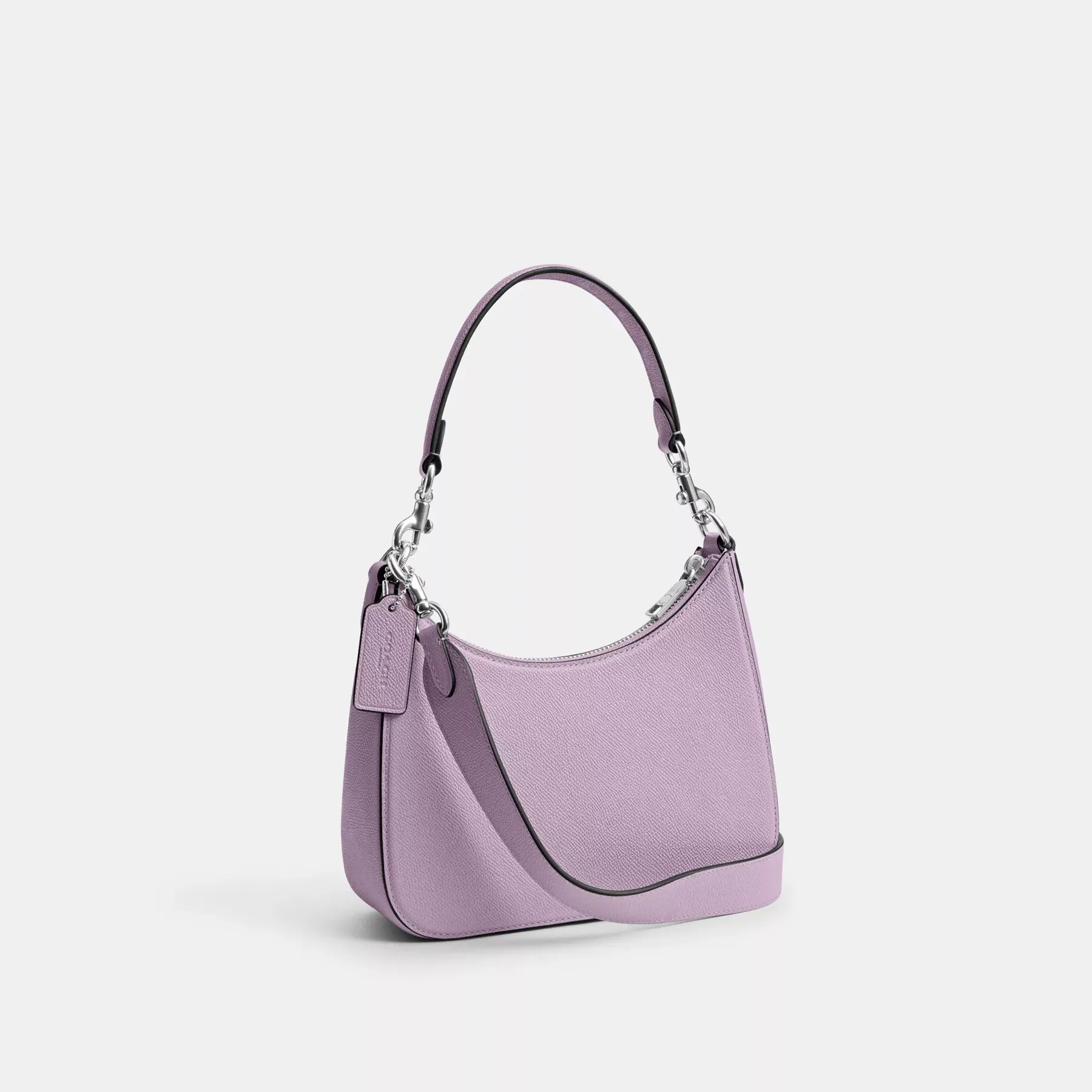 Hobo Crossbody Bag With Signature Canvas Soft Purple
