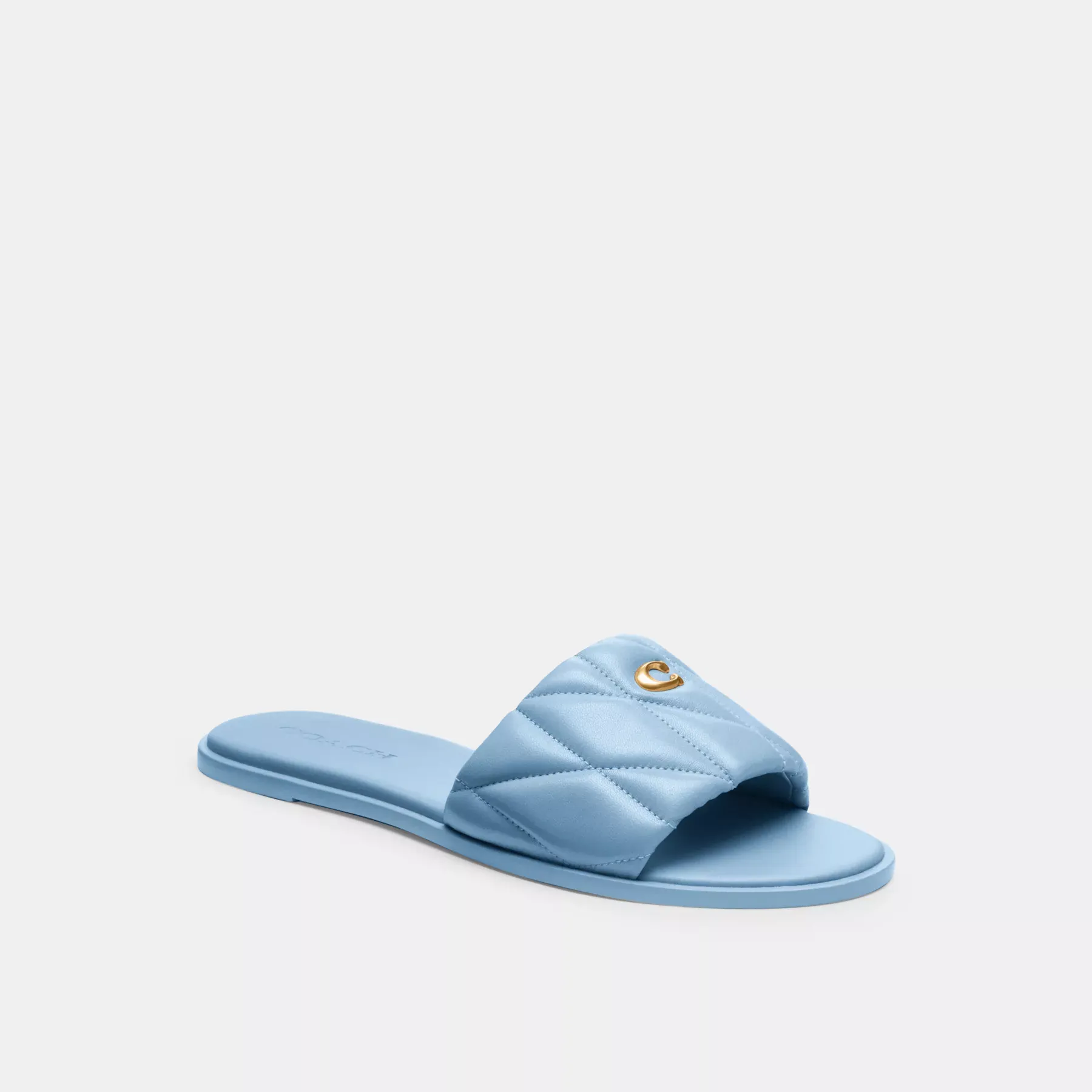 Holly Sandal With Quilting Bluebell