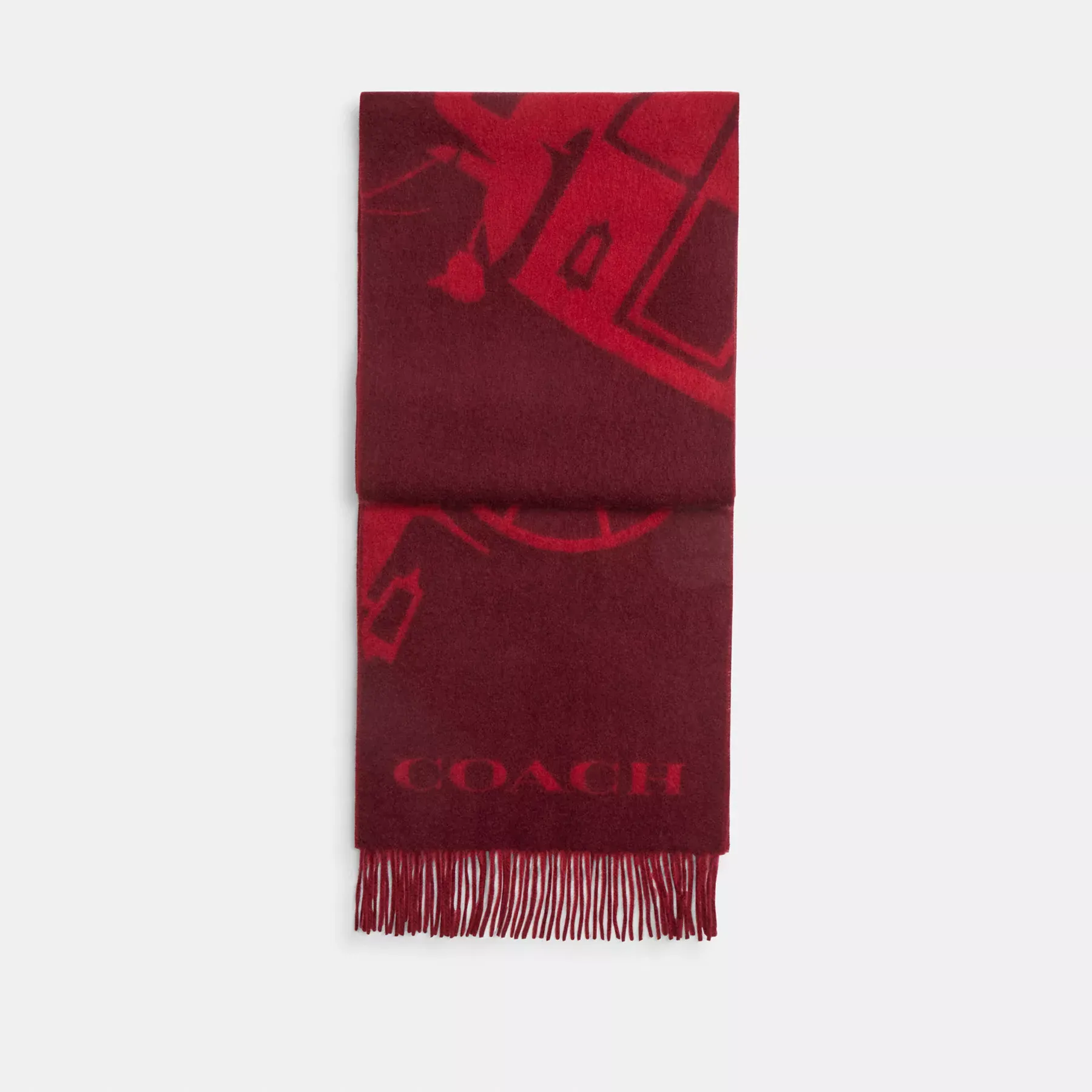 Horse And Carriage Cashmere Muffler Merlot