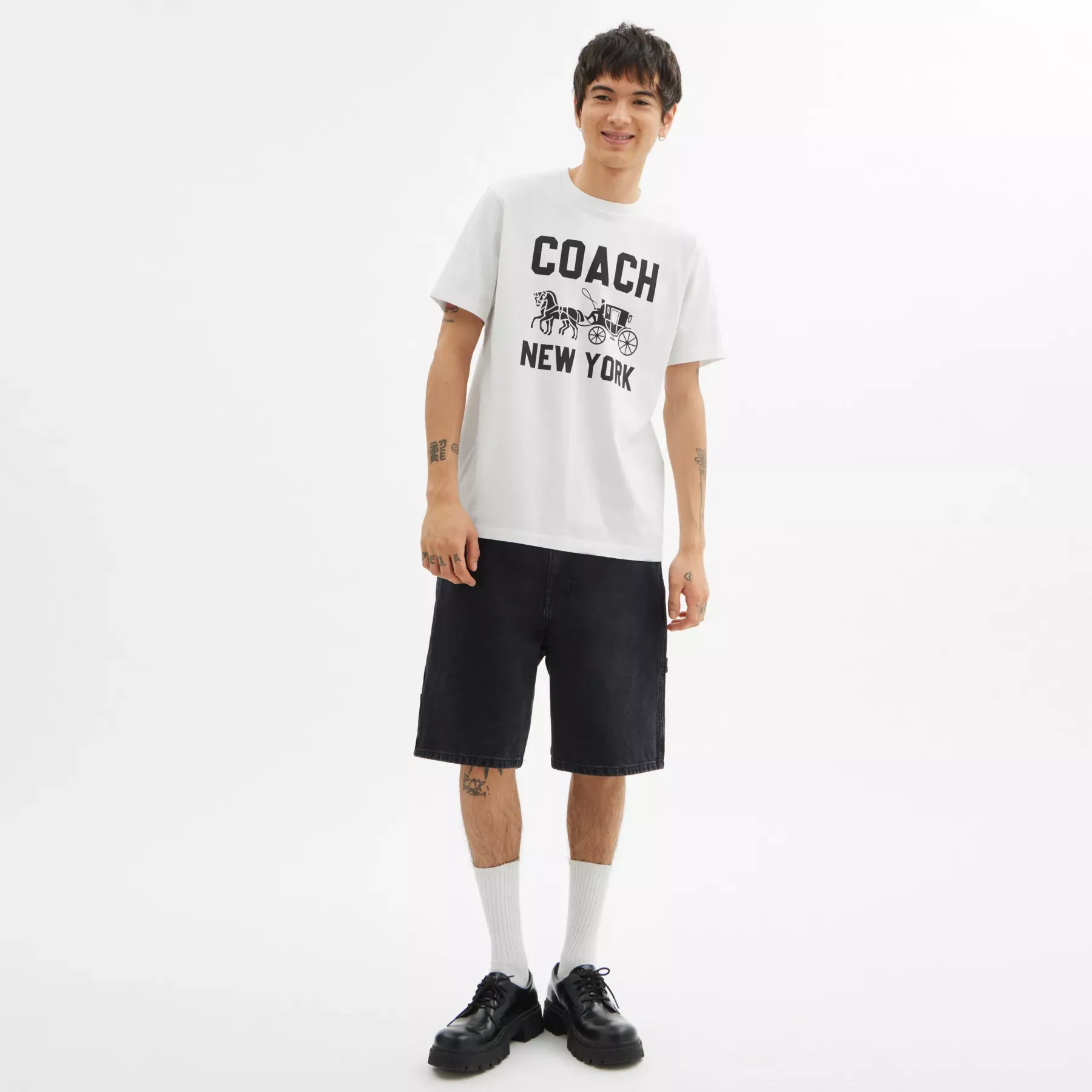 Horse And Carriage T-Shirt White