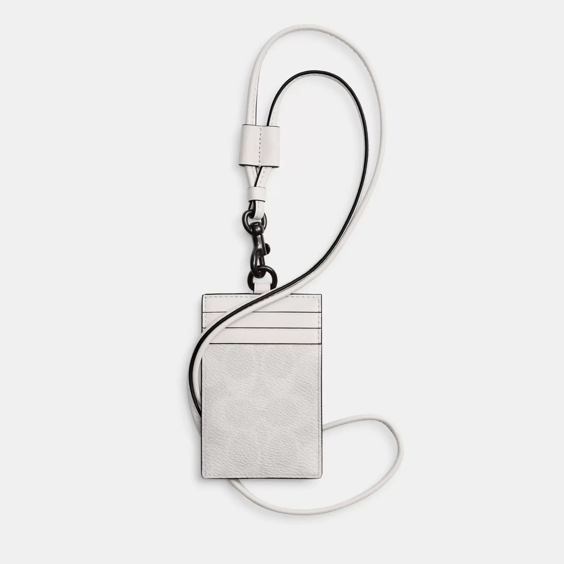 Id Lanyard In Signature Denim Chalk/White