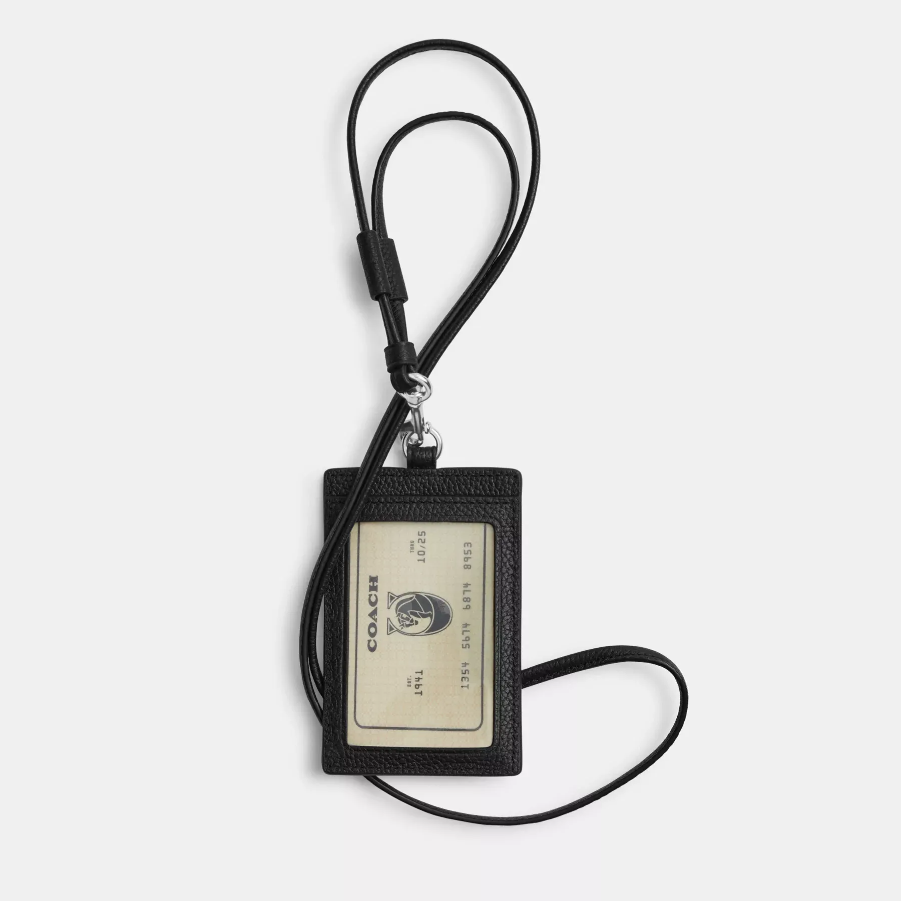 Id Lanyard With Sketch Print Black Multi