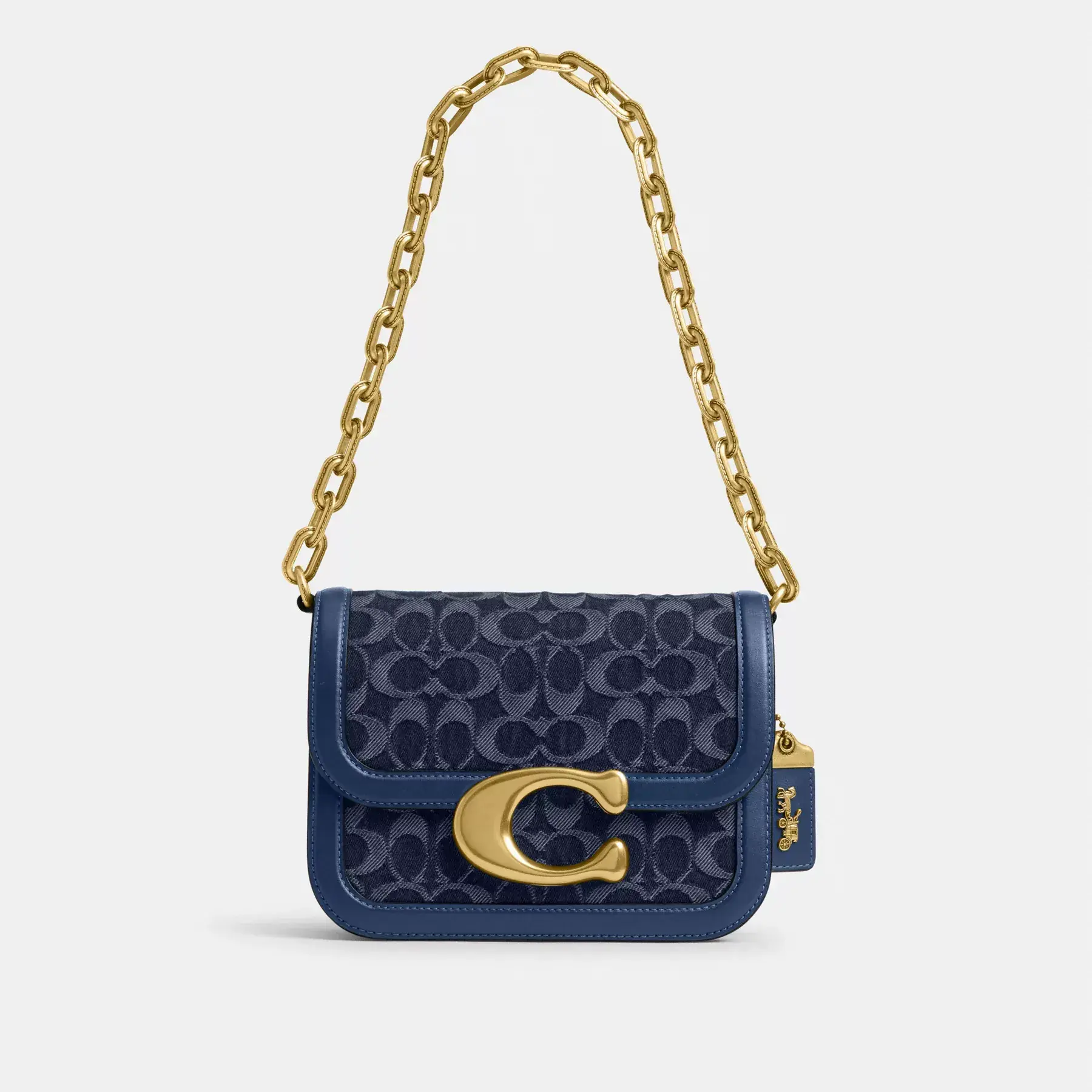 Idol Bag In Signature Denim Deep Blue Multi Idol Bag In Signature Denim Deep Blue Multi