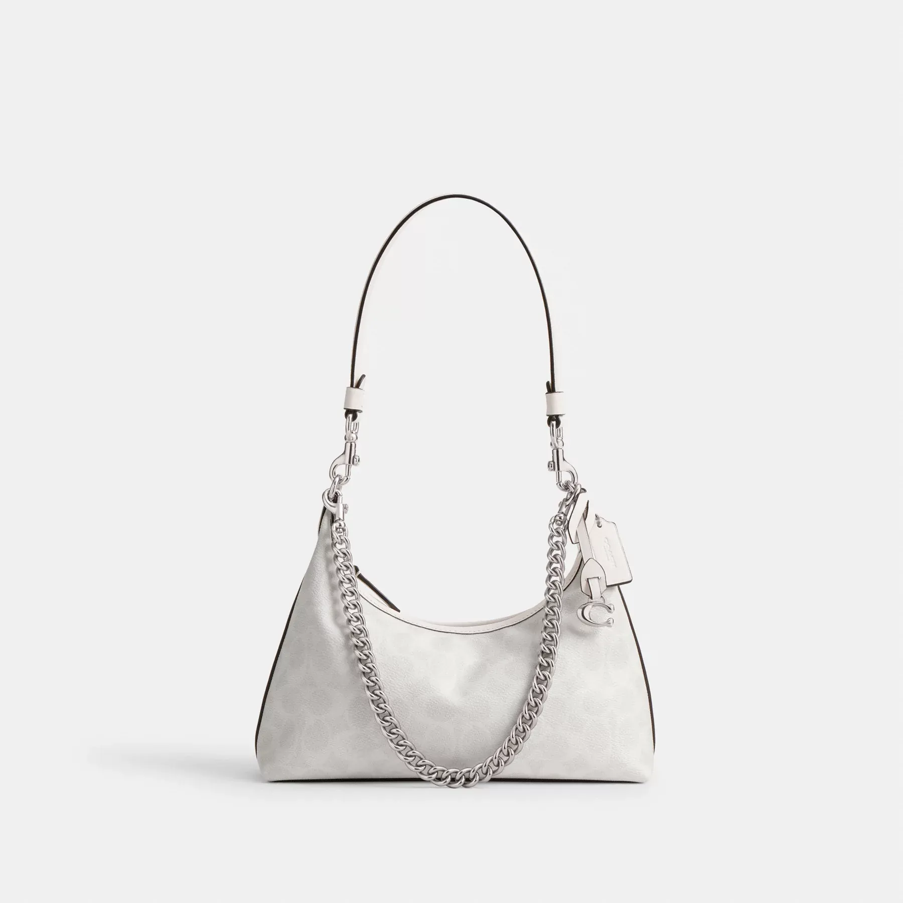 Juliet Shoulder Bag 25 In Signature Canvas White Chalk Juliet Shoulder Bag 25 In Signature Canvas White Chalk