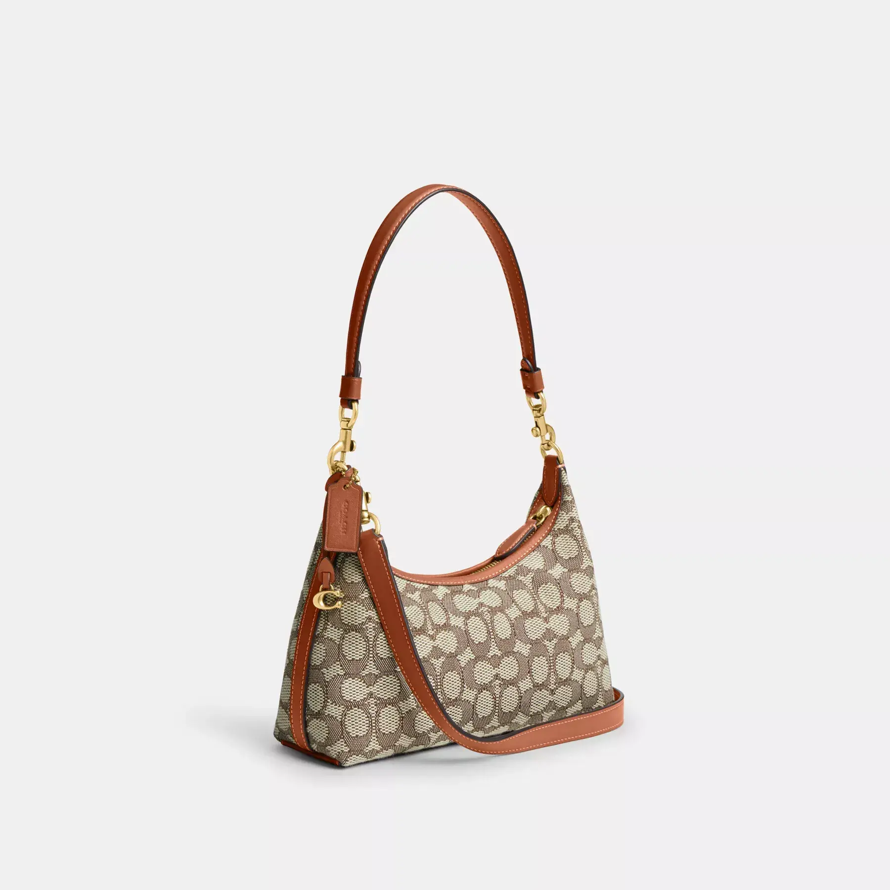 Juliet Shoulder Bag 25 In Signature Textile Jacquard Cocoa Burnished Amb Juliet Shoulder Bag 25 In Signature Textile Jacquard Cocoa Burnished Amb
