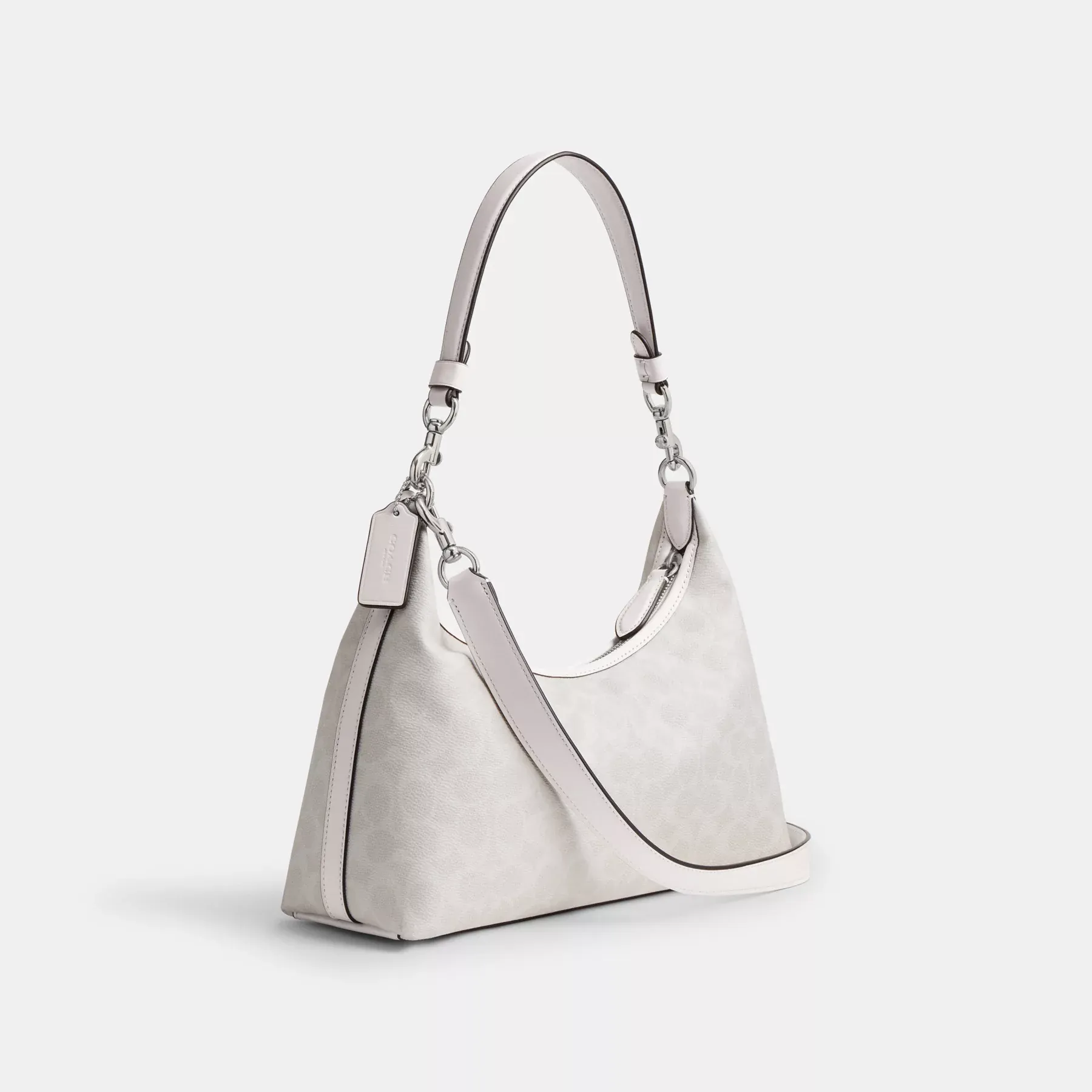 Juliet Shoulder Bag In Signature Canvas White Chalk
