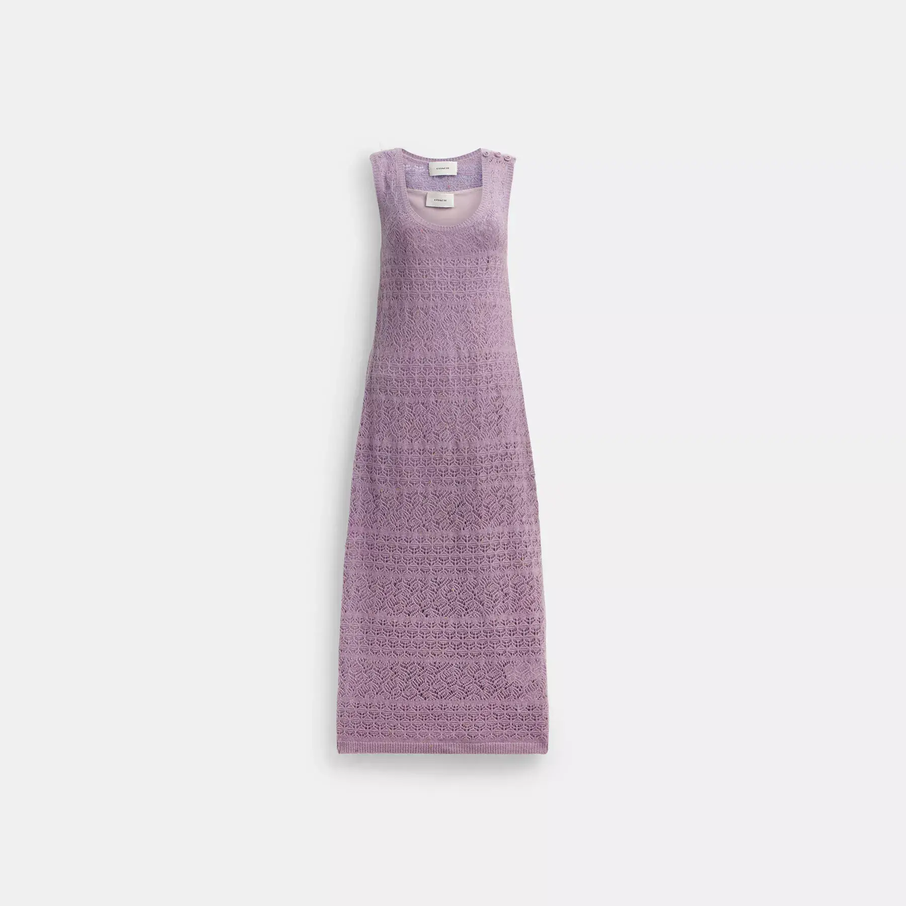 Lace Knit Dress Purple