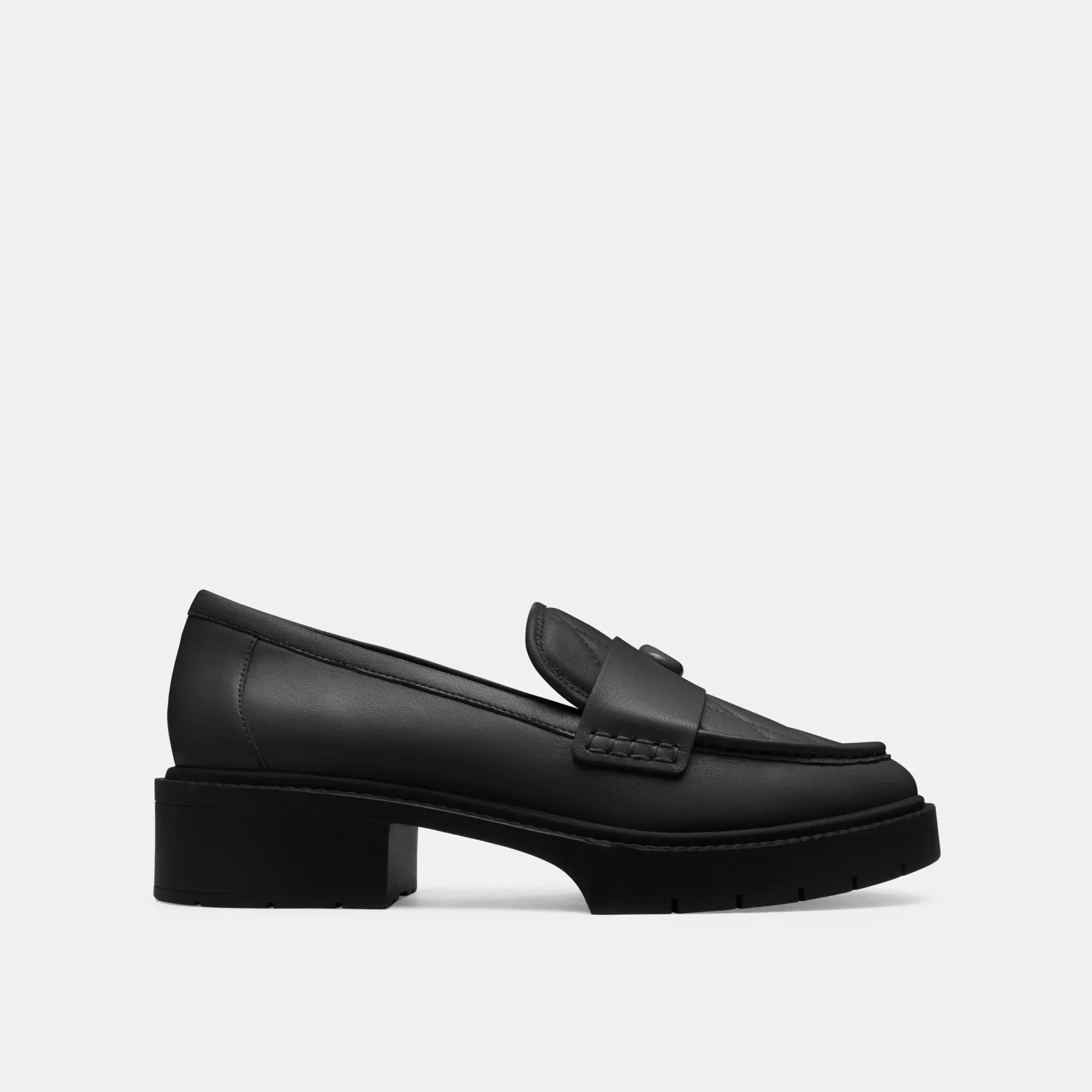 Leah Loafer With Quilting Black