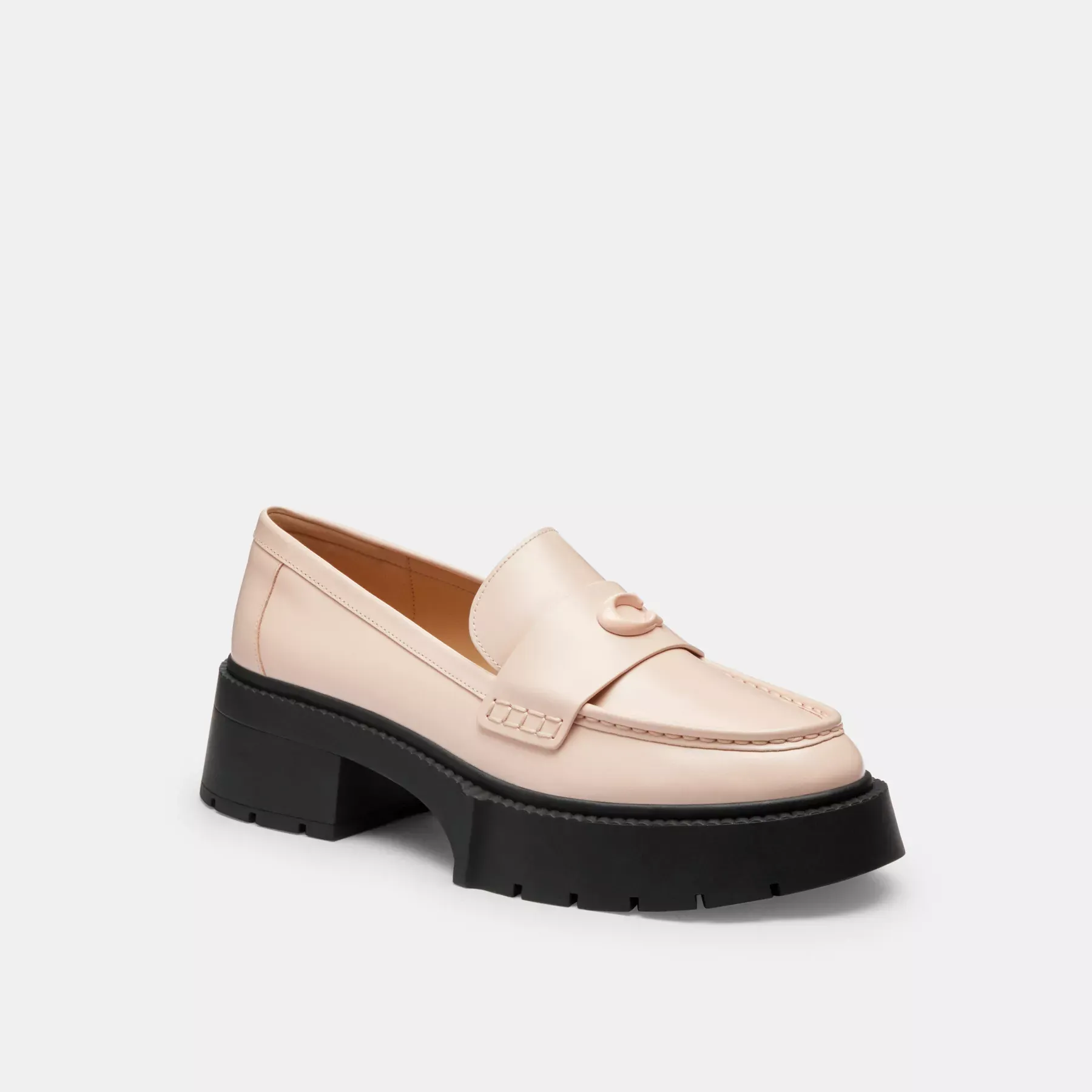 Leah Platform Loafer Blush