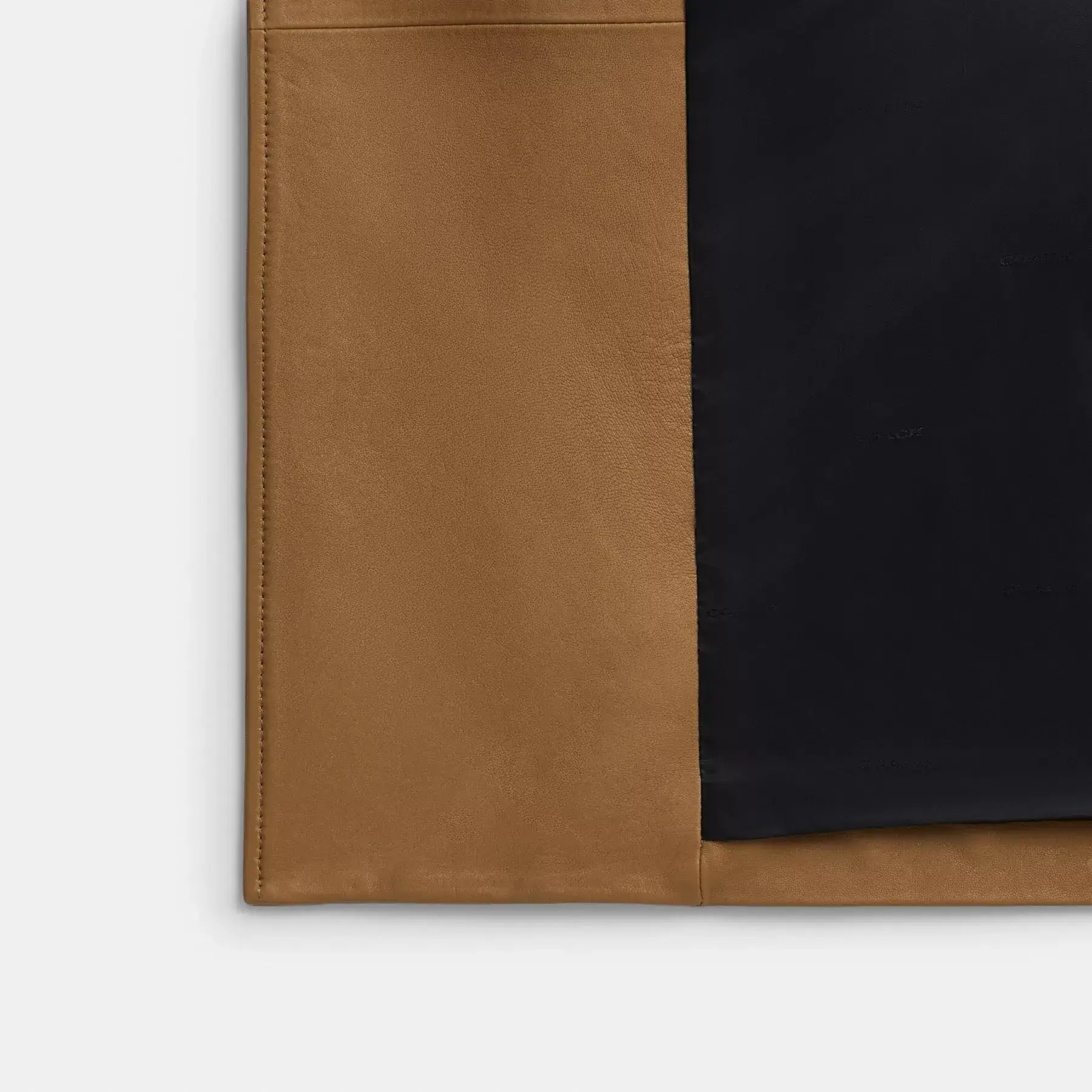 Leather Double Breasted Trench Coat Dark Beige Leather Double Breasted Trench Coat Dark Beige