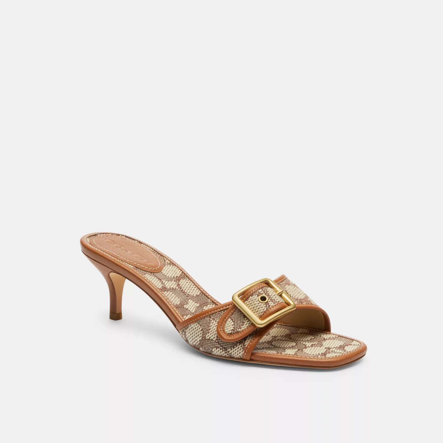 Margot Sandal In Signature Textile Jacquard Cocoa/Burnished Amber