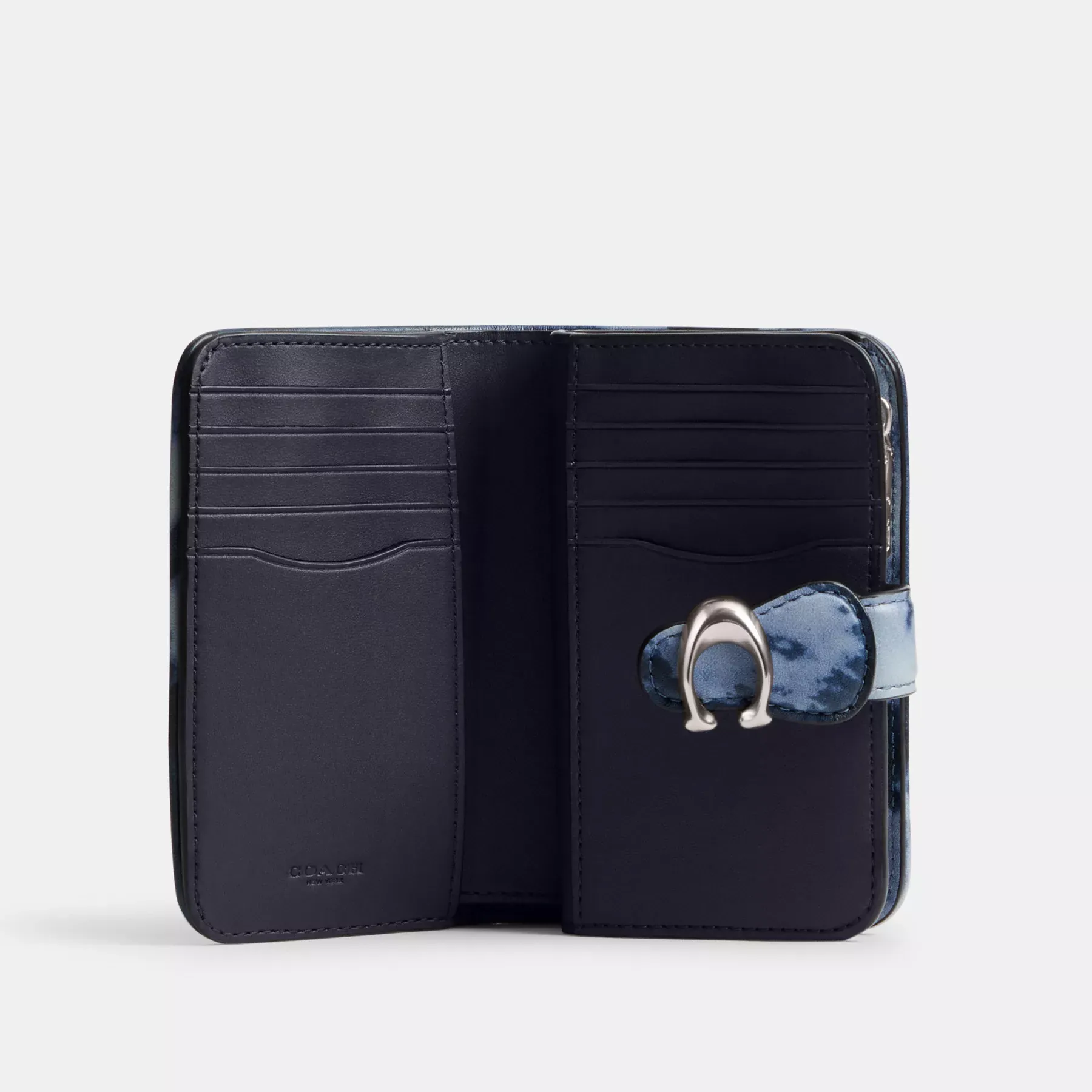 Medium Wallet With Tie-Dye Print Midnight Navy