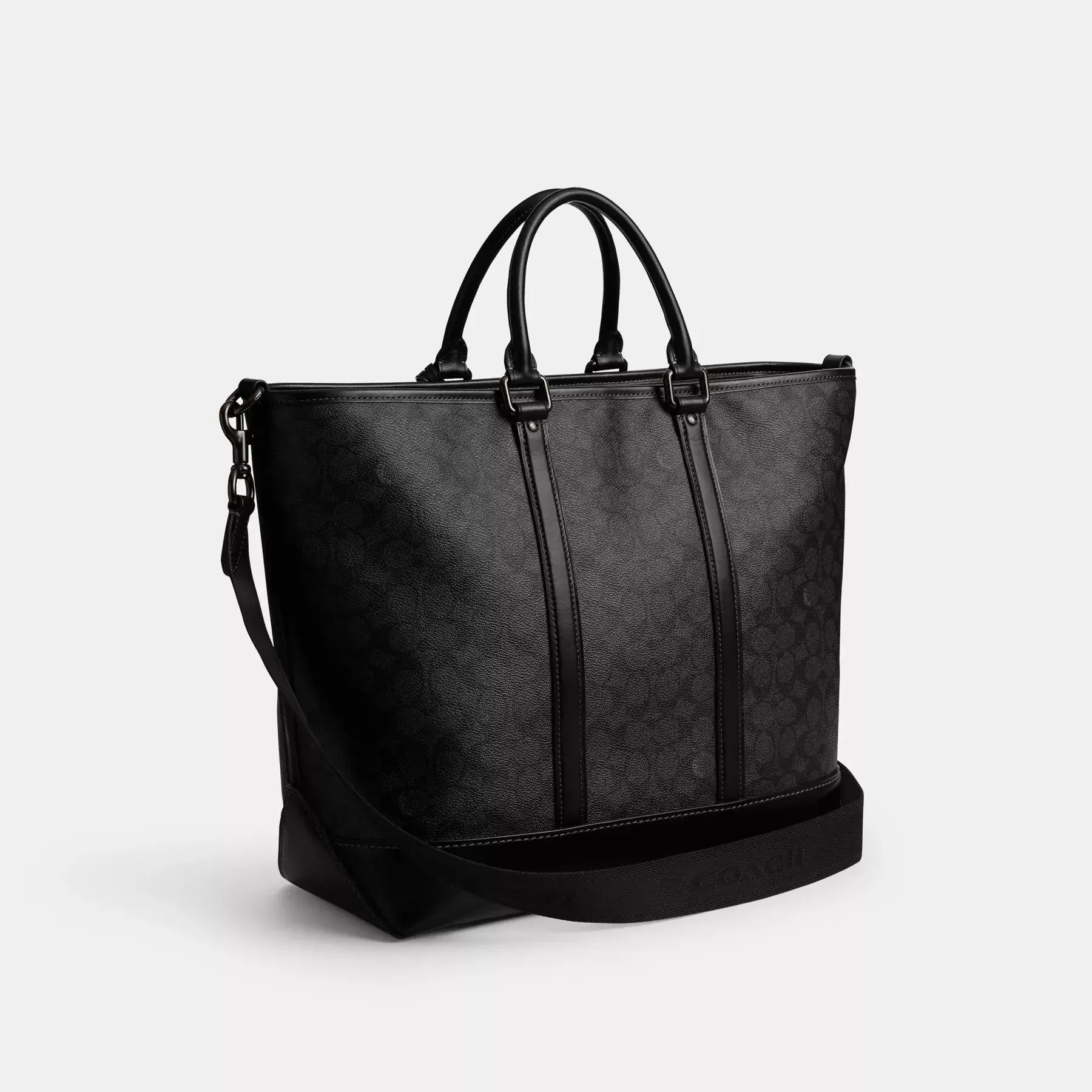 Metropolitan Carryall In Signature Canvas Charcoal