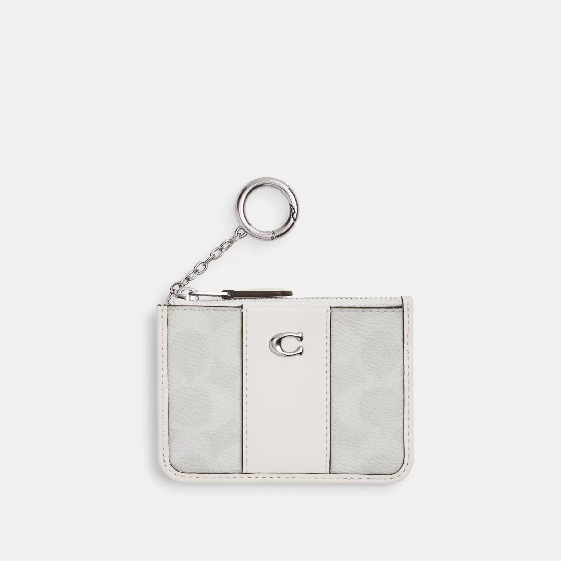 Mini Skinny Id Case In Signature Canvas White Chalk Mini Skinny Id Case In Signature Canvas White Chalk