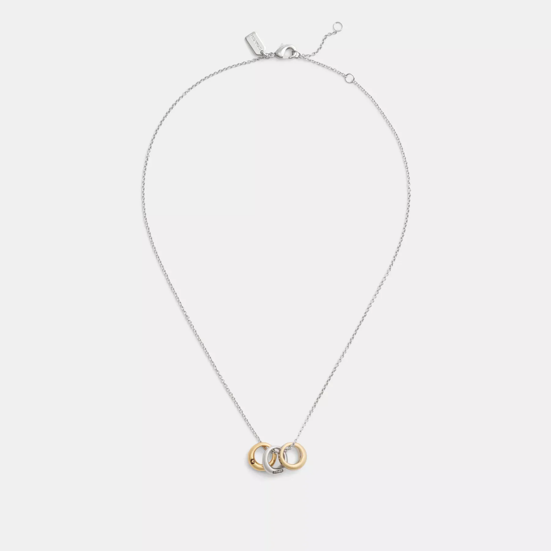 Mixed Metals Rondell Necklace Gold/Silver