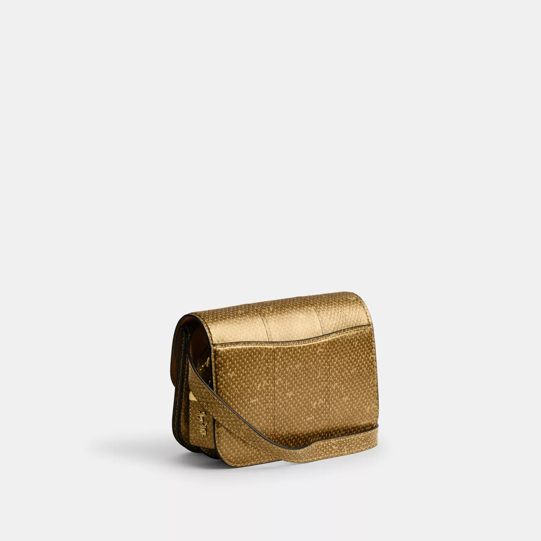 New Year Idol Bag In Snakeskin Gold