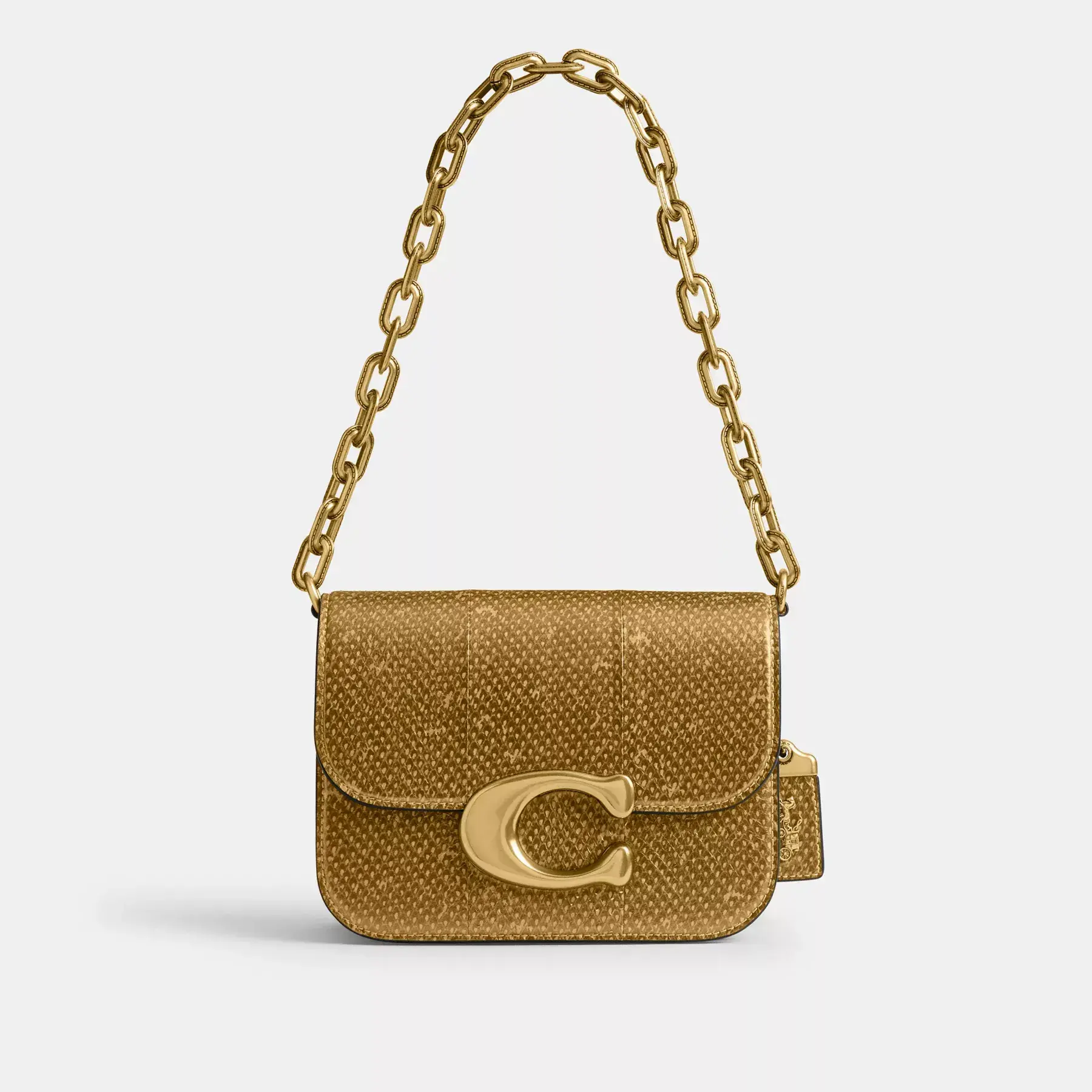 New Year Idol Bag In Snakeskin Gold