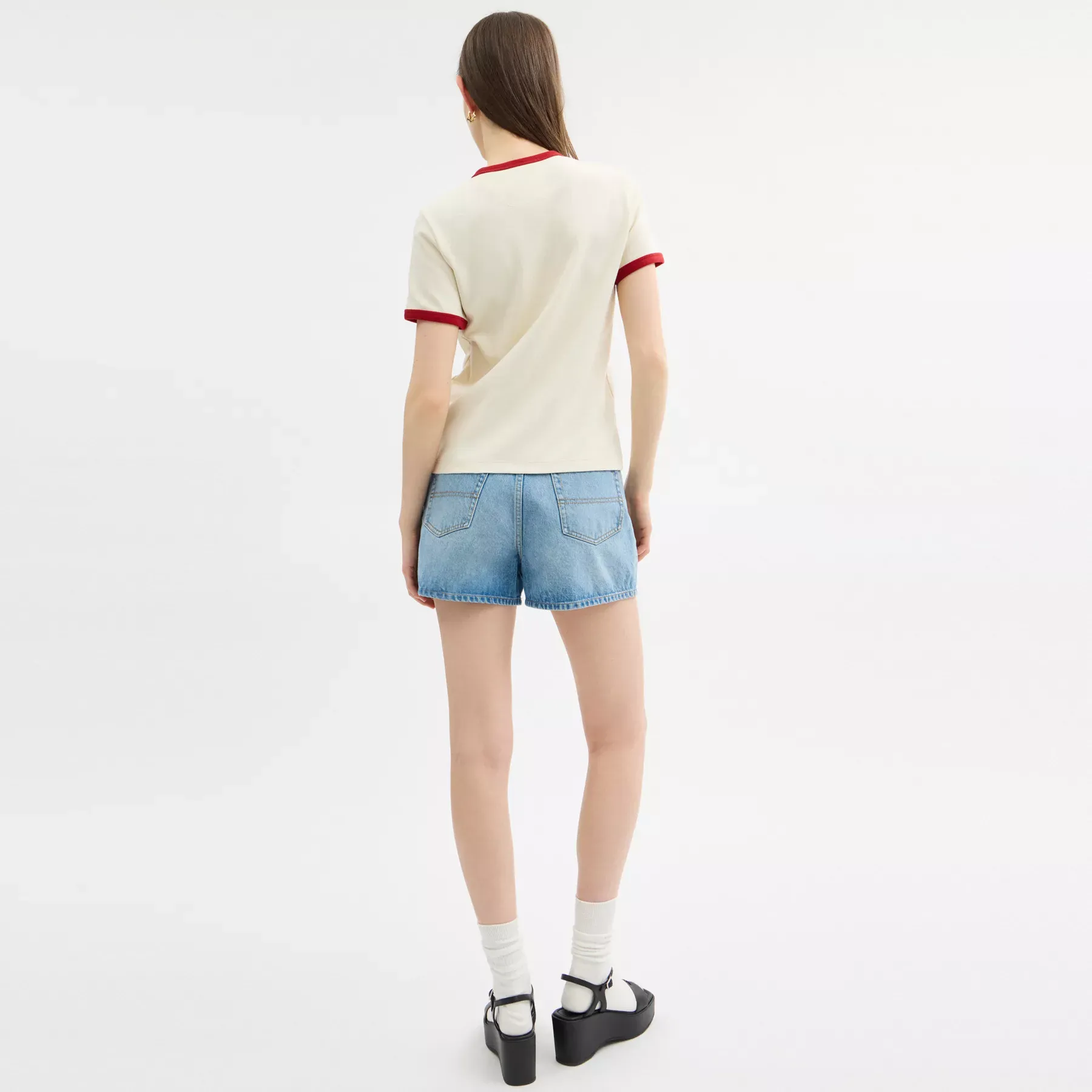 New Year Ringer T-Shirt In Organic Cotton Cream New Year Ringer T-Shirt In Organic Cotton Cream