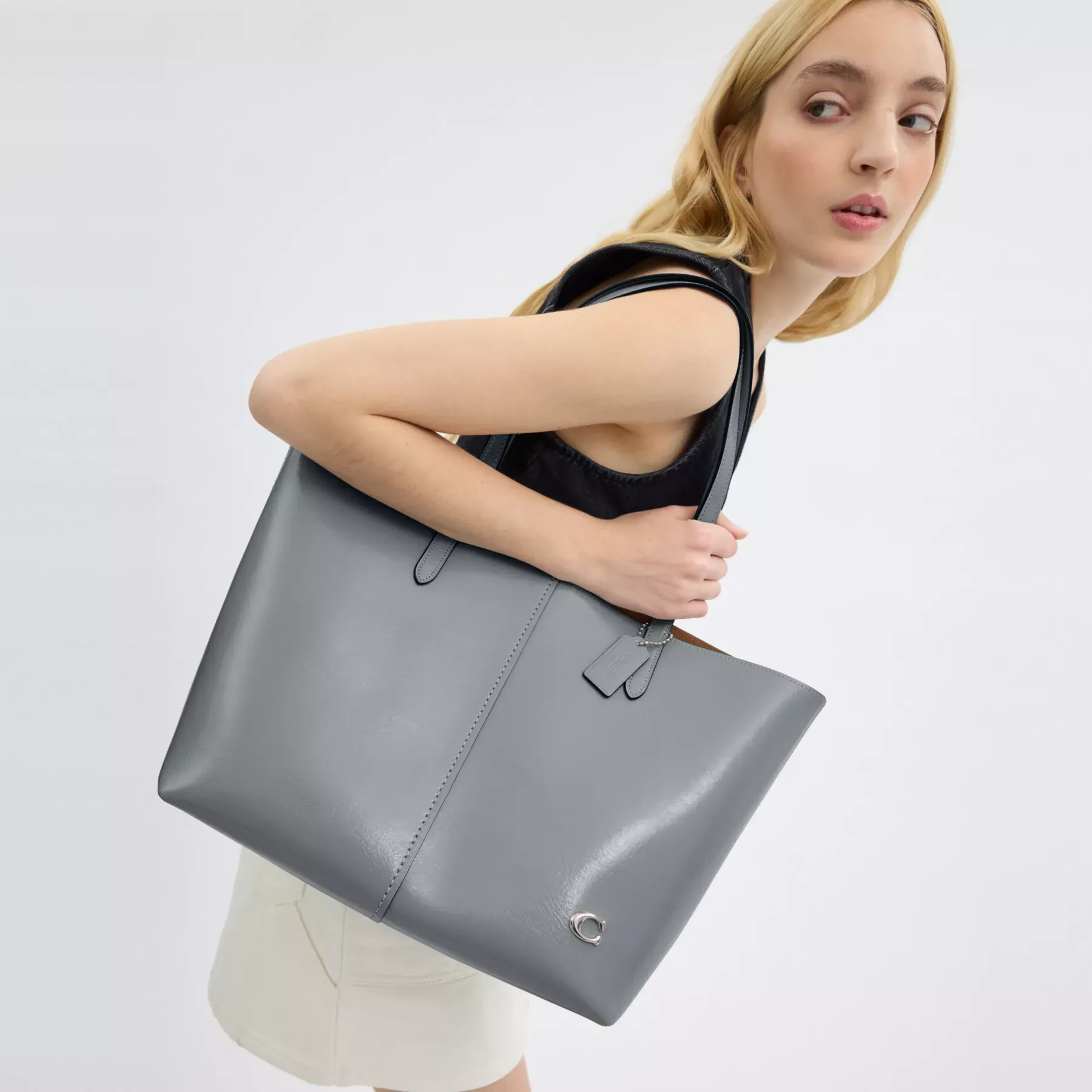 North Tote Bag 32 Grey Blue North Tote Bag 32 Grey Blue