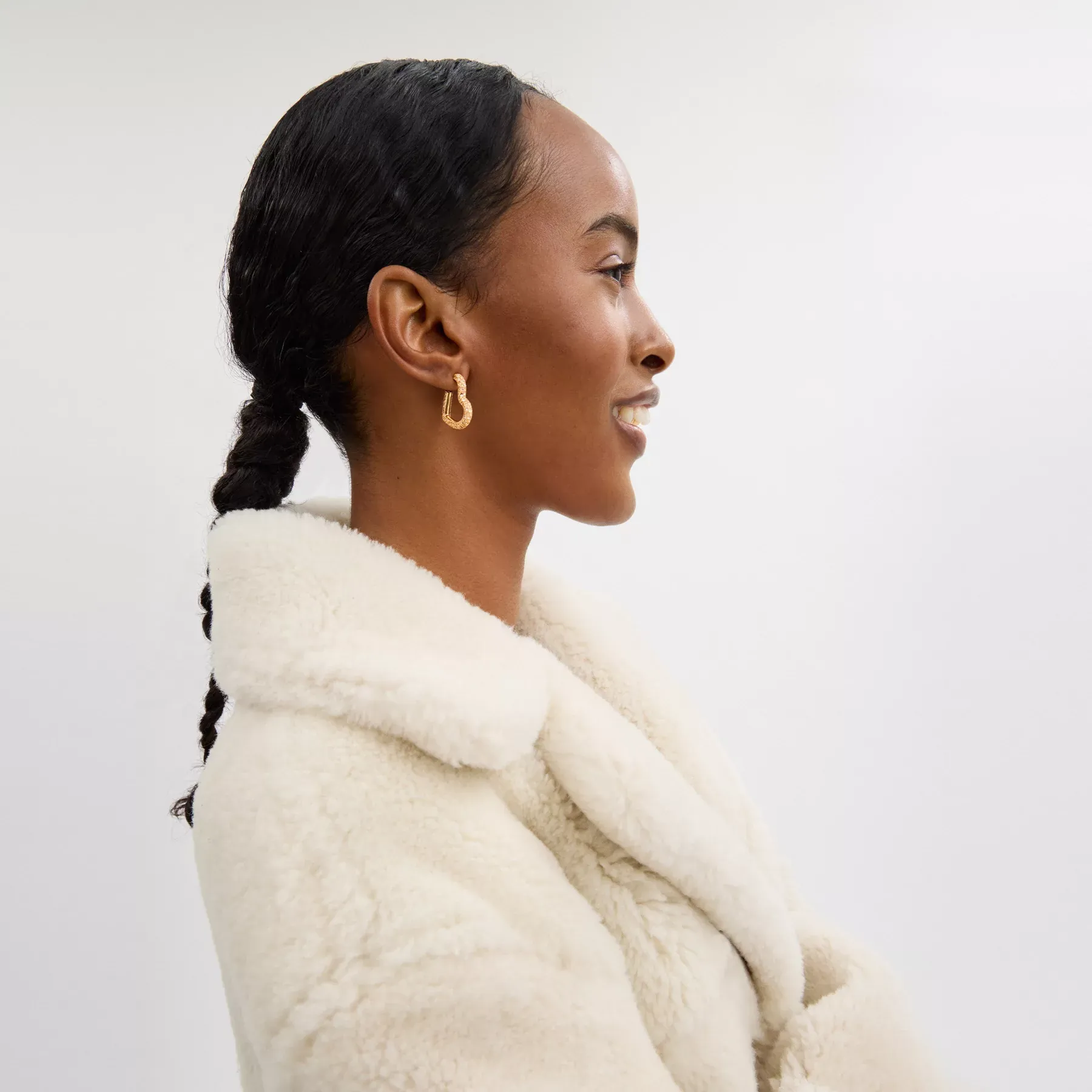 Pavé Heart Hoop Earrings Gold Pavé Heart Hoop Earrings Gold