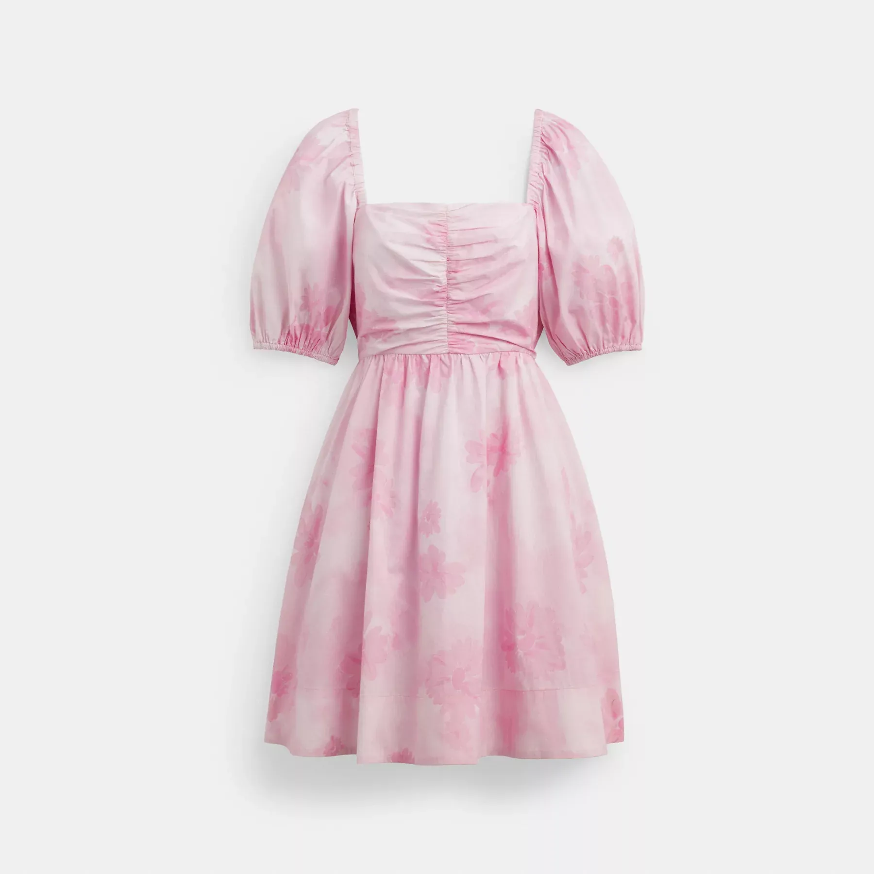 Puff Sleeve Mini Dress Pink Puff Sleeve Mini Dress Pink