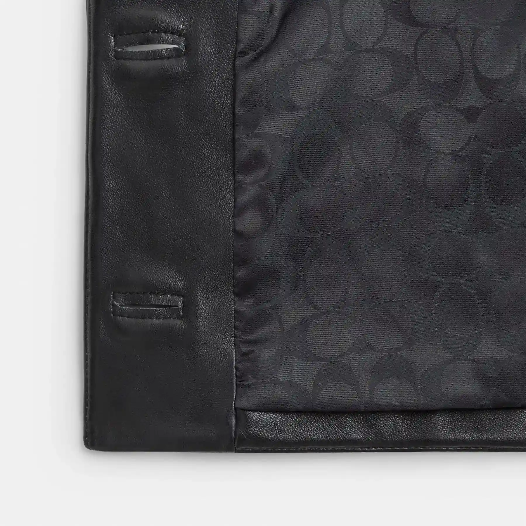 Quilted Leather Vest Black Quilted Leather Vest Black