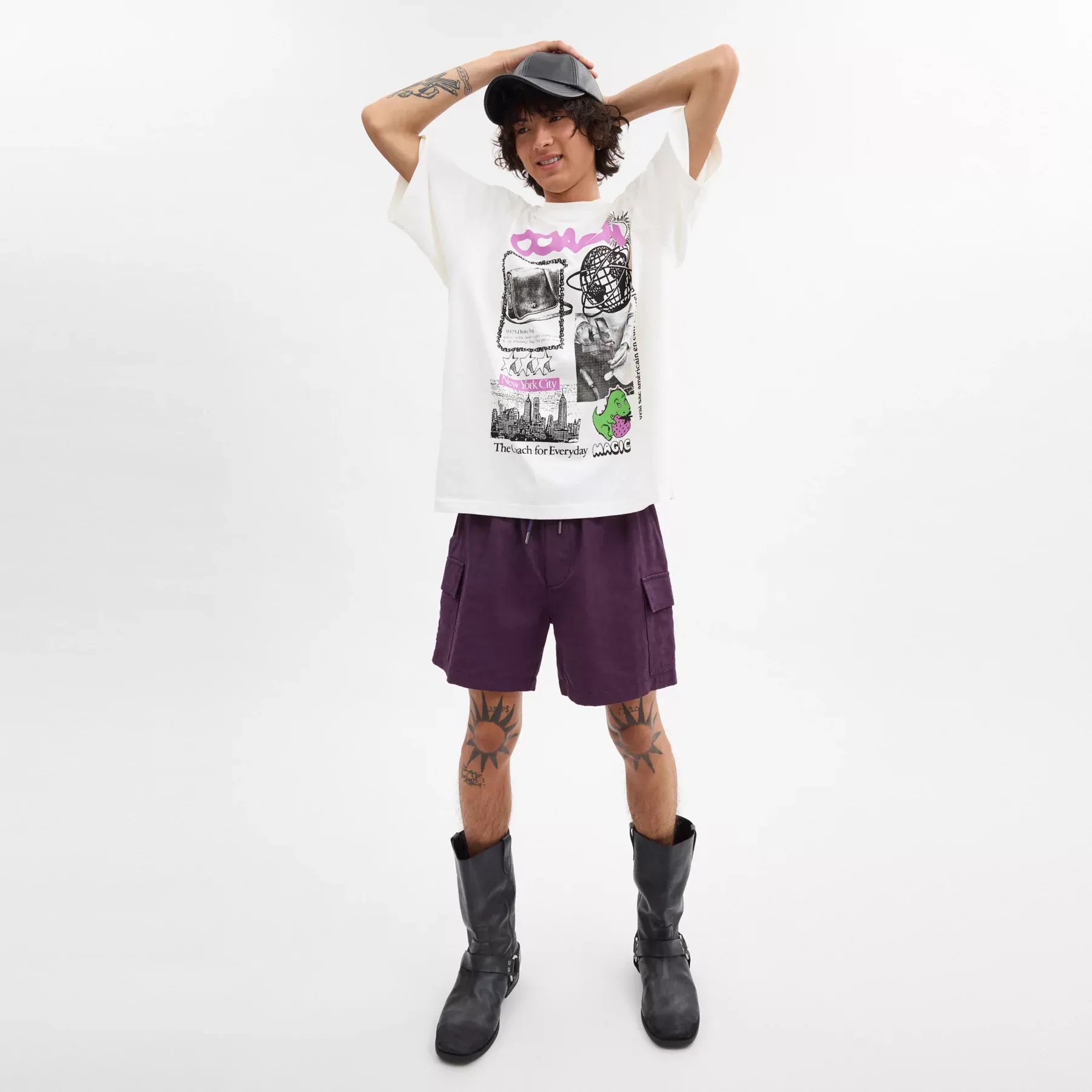 Relaxed Graphic T-Shirt In Organic Cotton White Relaxed Graphic T-Shirt In Organic Cotton White