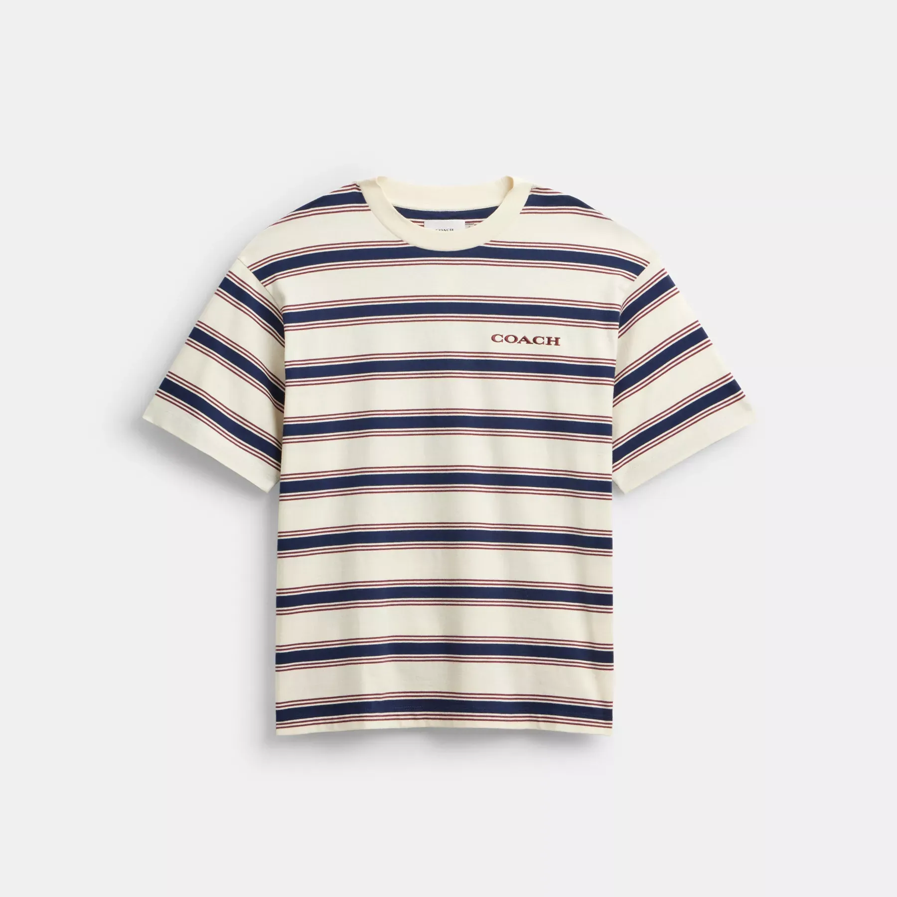 Relaxed Striped T-Shirt Cream Multi