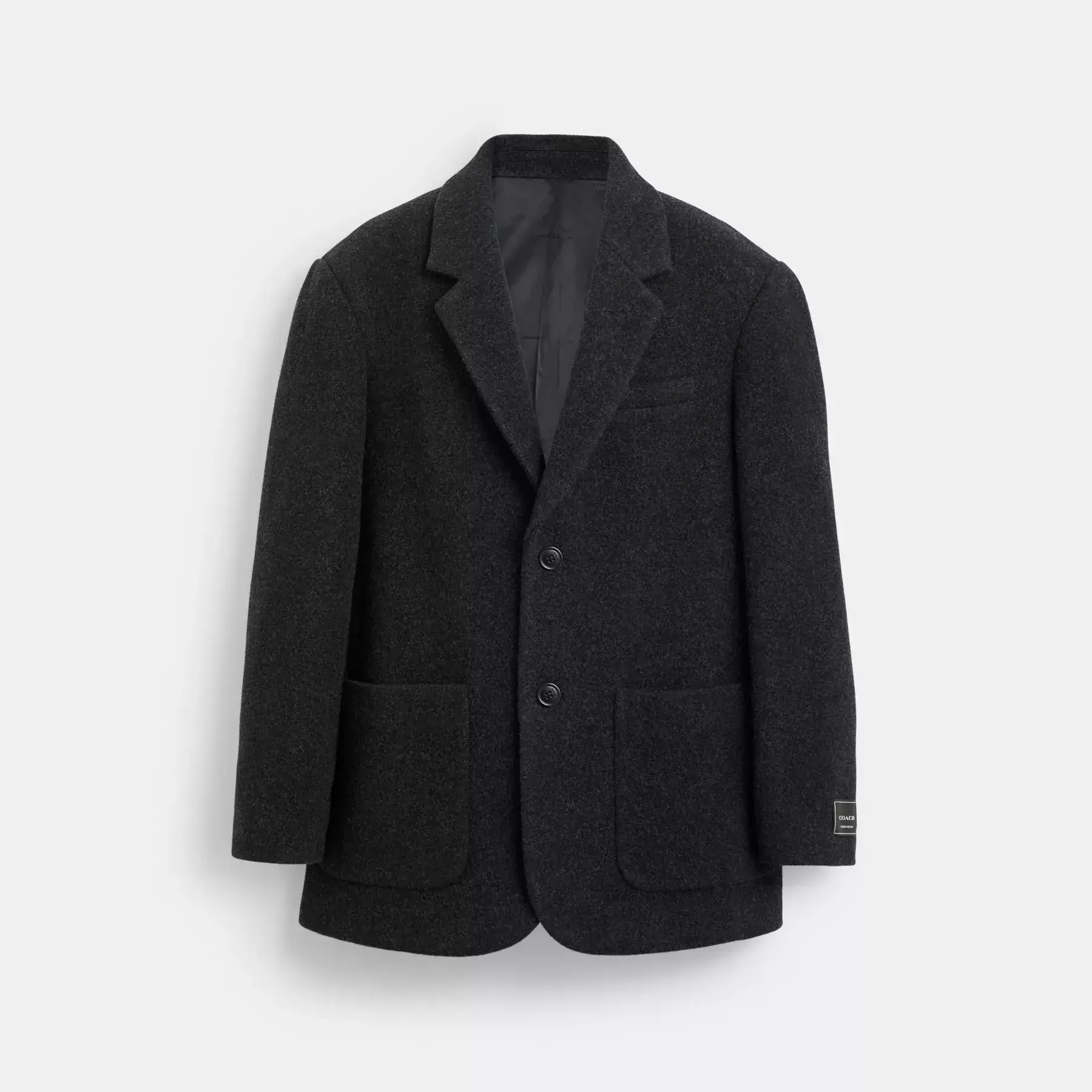 Relaxed Wool Blazer Charcoal