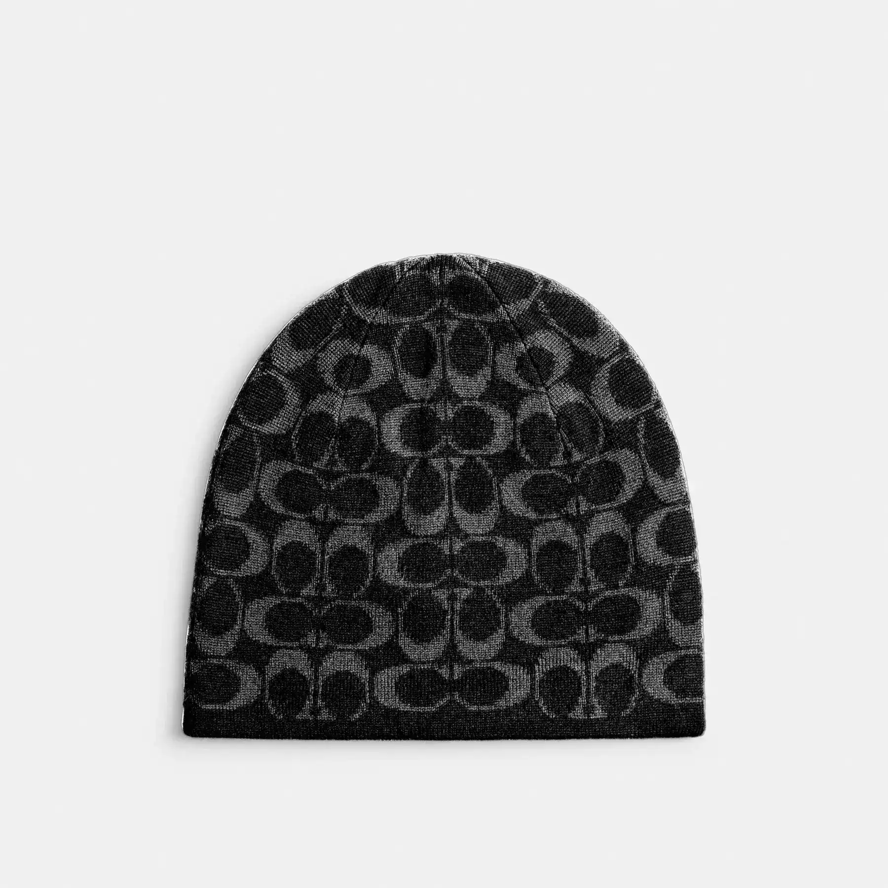 Reversible Signature Beanie Black