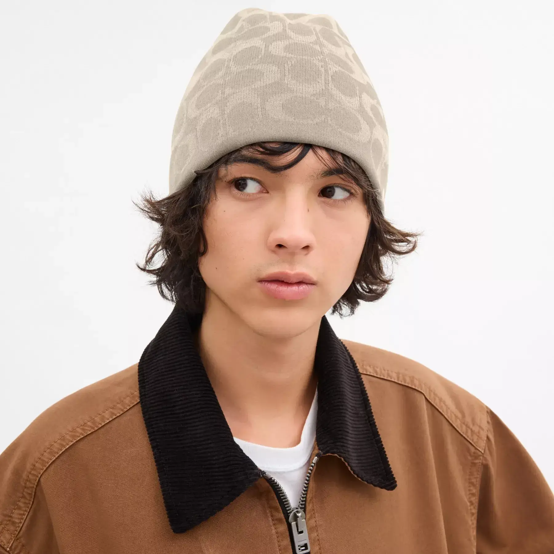 Reversible Signature Beanie Steam