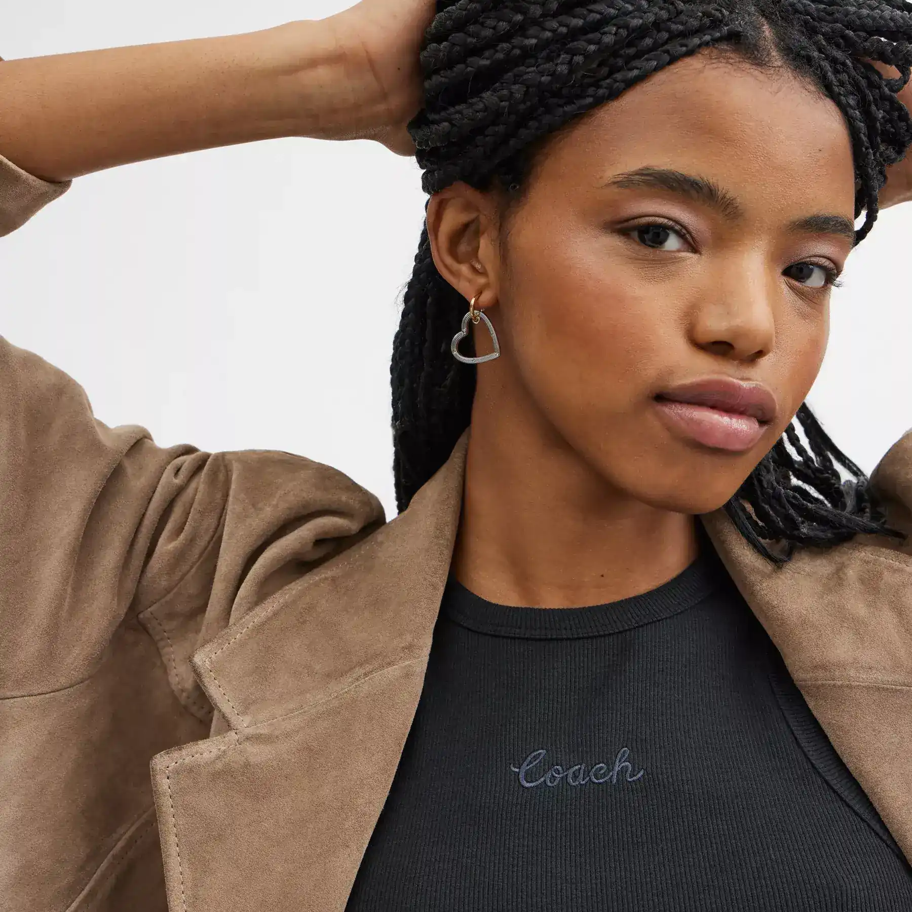 Rexy Heart Mismatch Earrings Gold/Silver