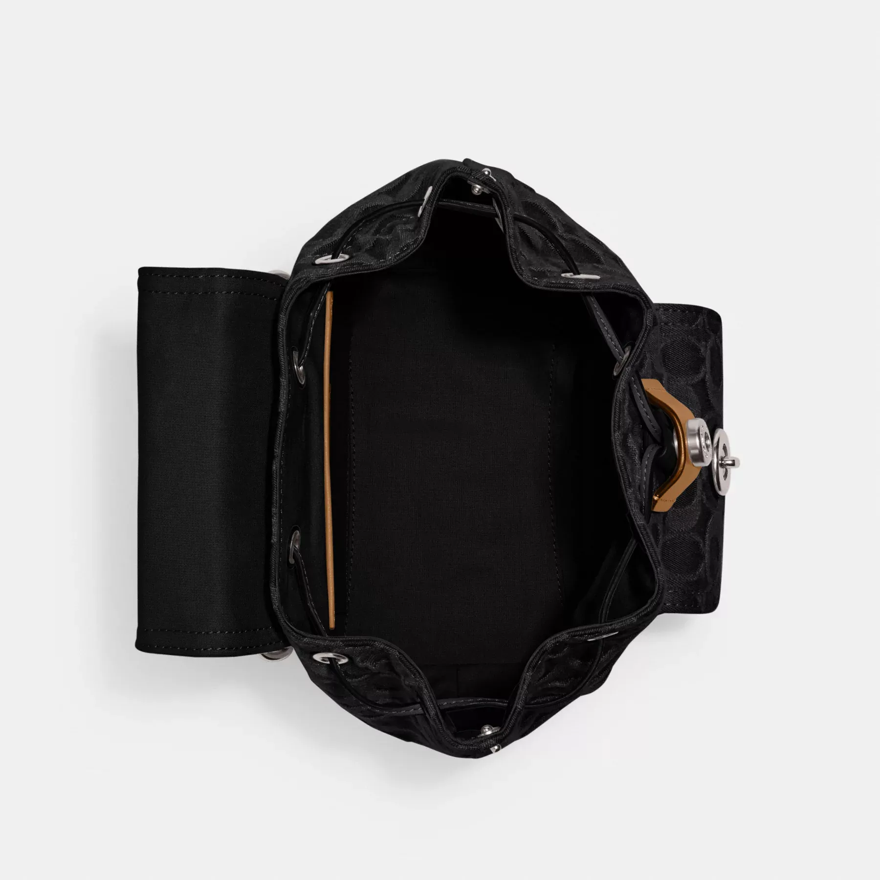 Riya Backpack 21 In Signature Denim Black Riya Backpack 21 In Signature Denim Black