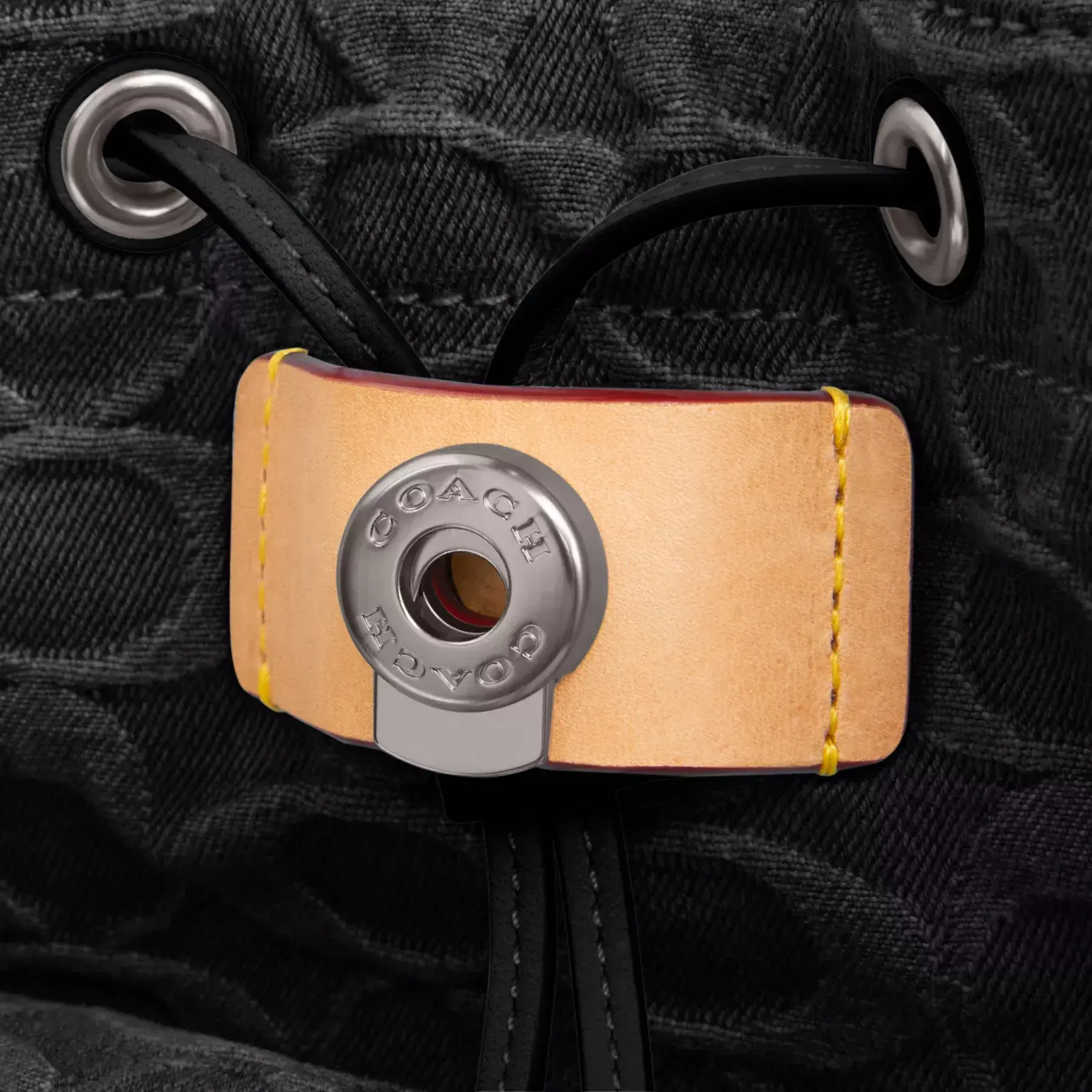 Riya Backpack 21 In Signature Denim Black Riya Backpack 21 In Signature Denim Black