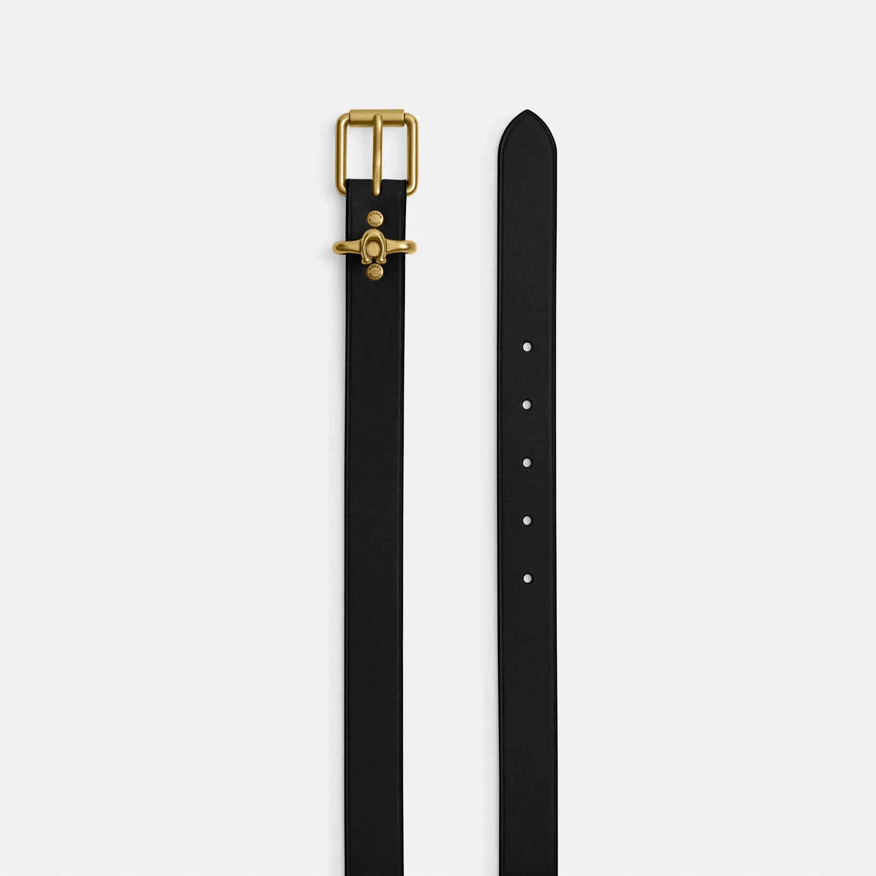 Roller Buckle Belt, 25mm Black