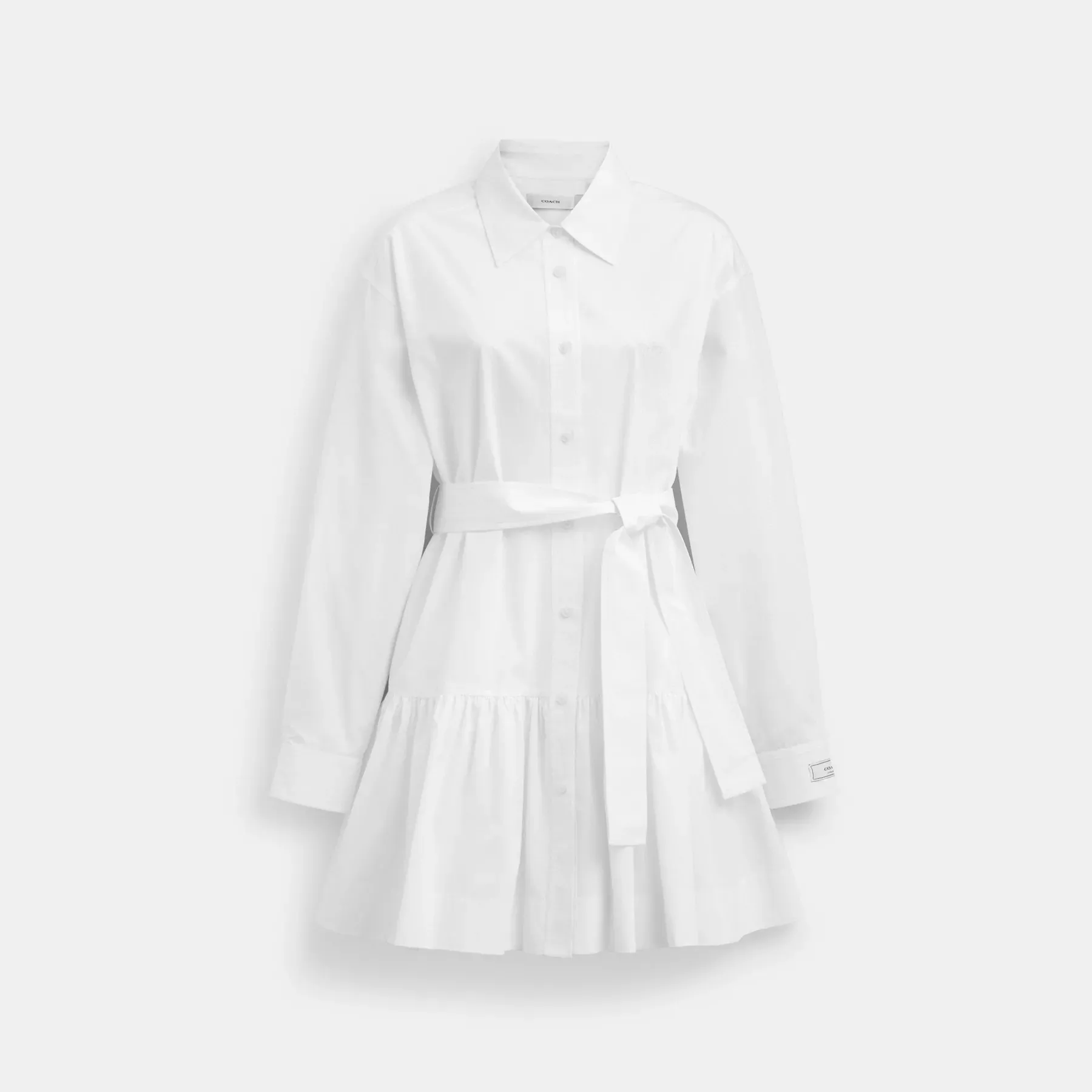 Shirt Dress In Organic Cotton White