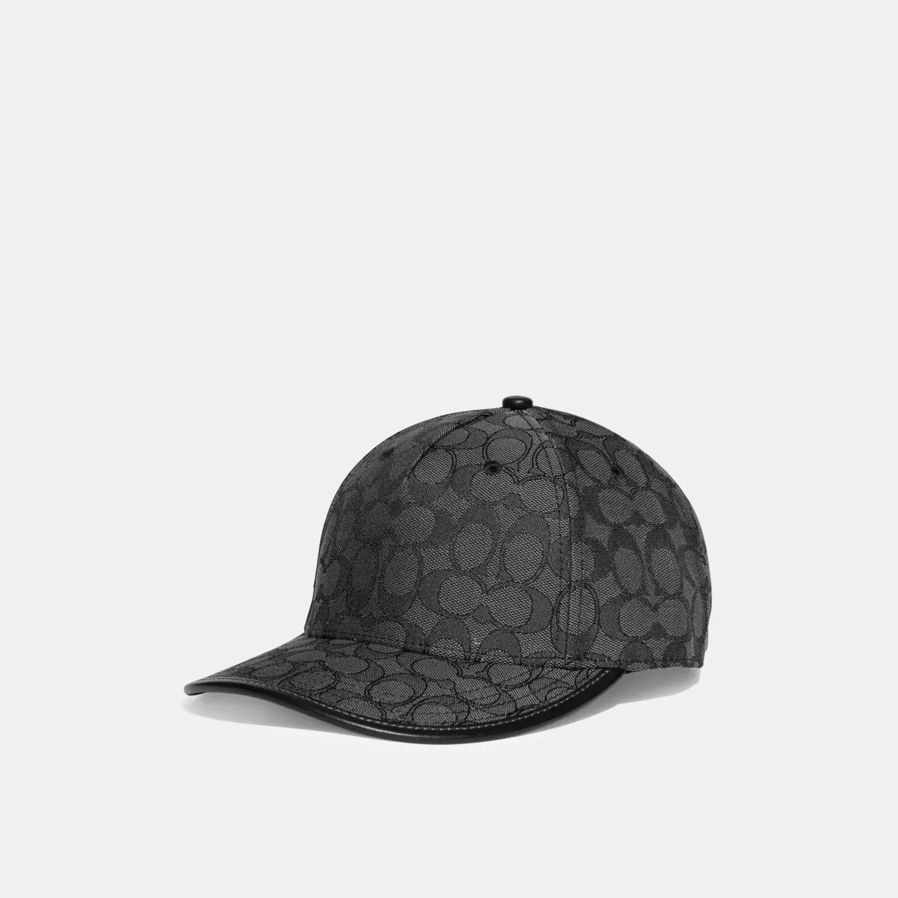 Signature Jacquard Baseball Hat Charcoal