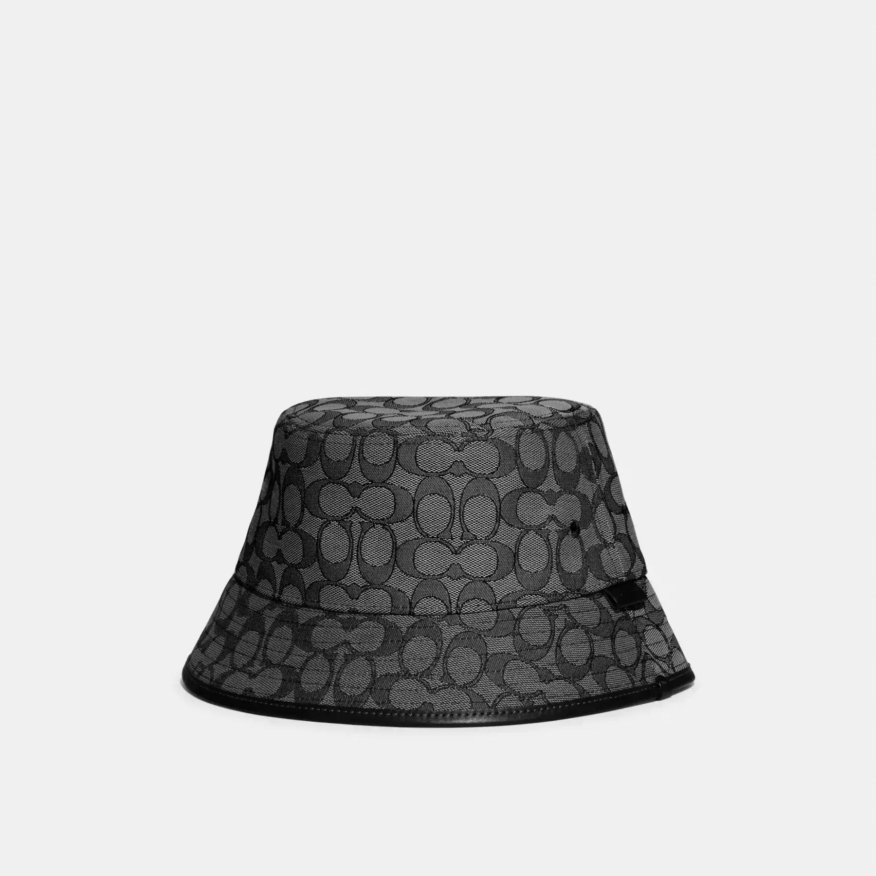 Signature Jacquard Bucket Hat Charcoal