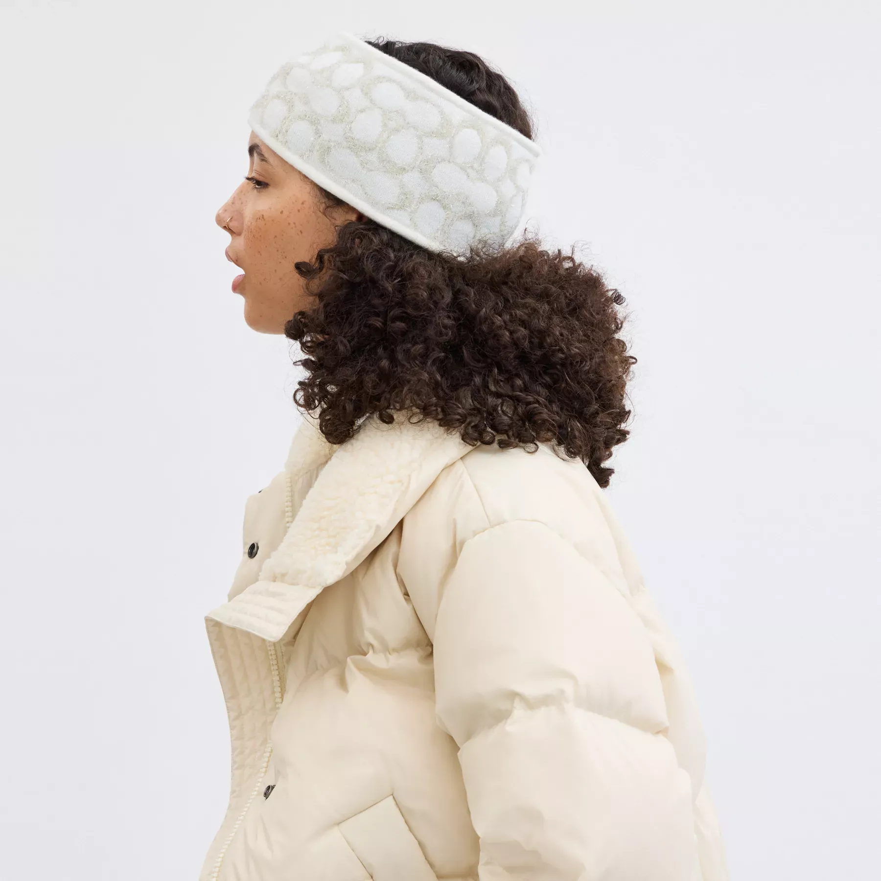 Signature Metallic Headband Chalk